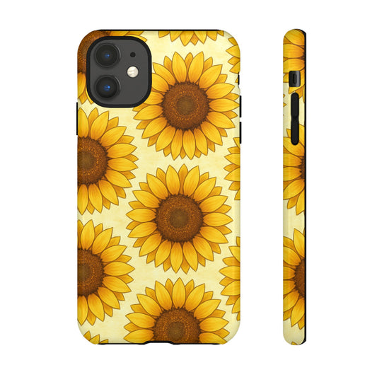 Sunflower Phone Cases - Tough Cases for Nature Lovers, Gift for Friends, Floral Design, Protective Case, Sunflower Decor
