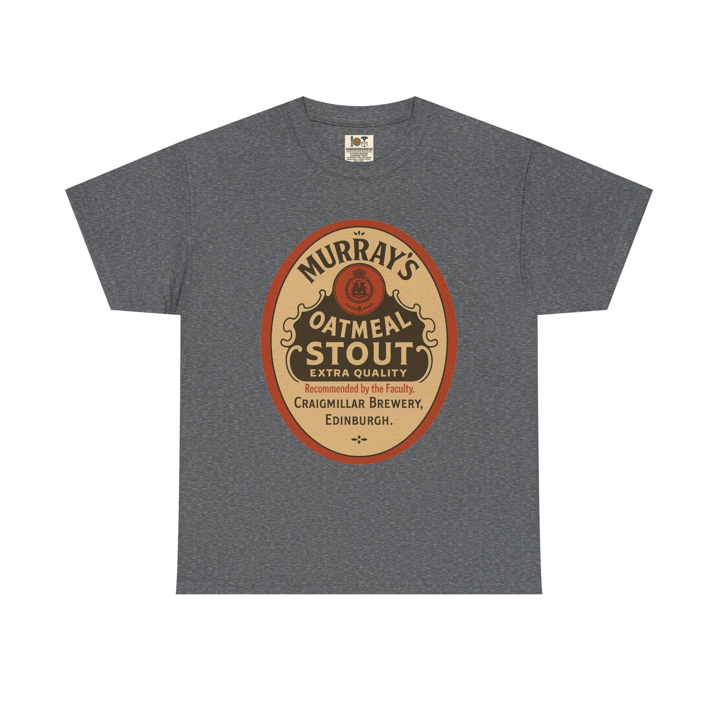 Vintage-Inspired Stout Beer Tee, Perfect for Beer Lovers, Casual Wear, Gifts, Unisex Heavy Cotton Tee with Brewery Design
