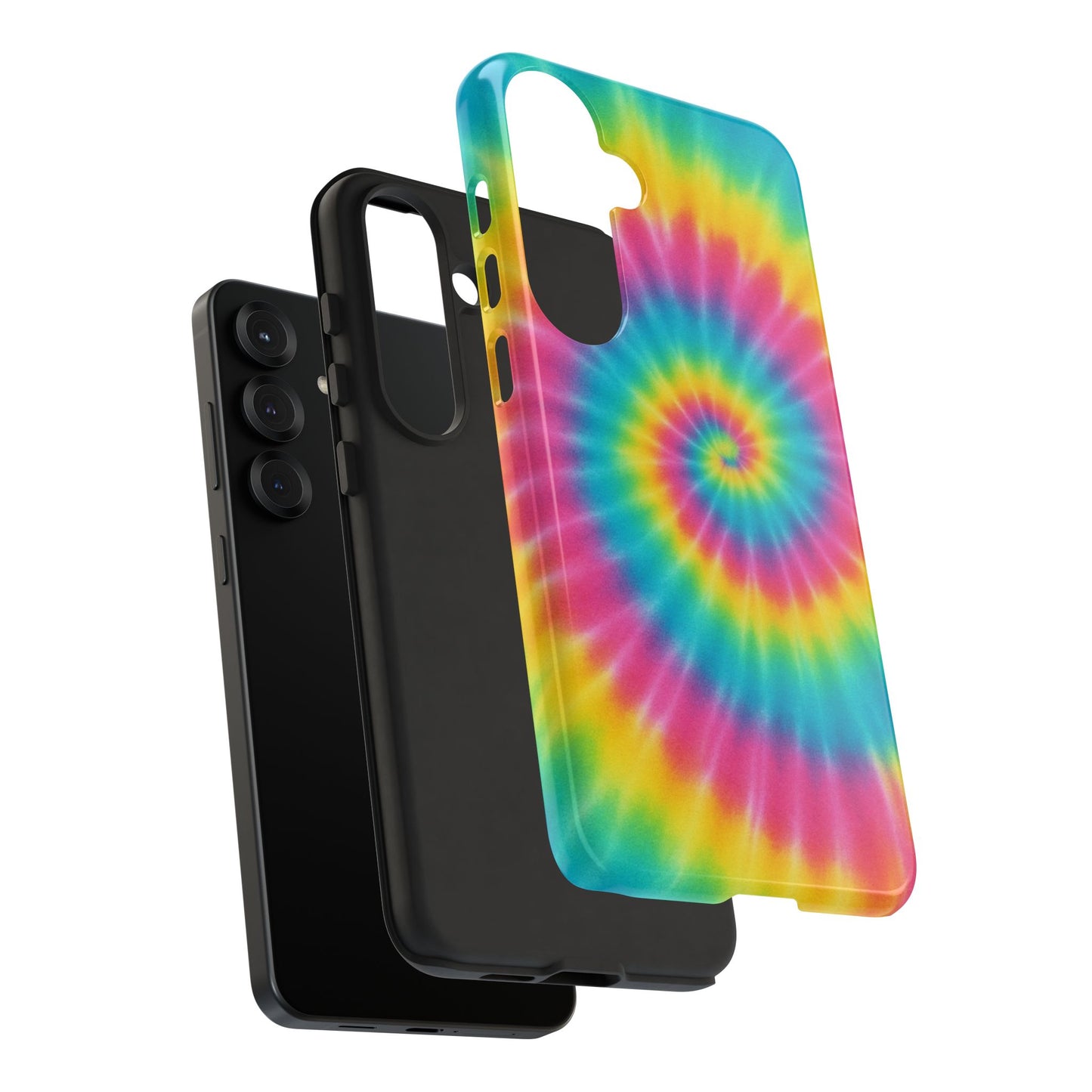 Colorful Tie-Dye Phone Case, Vibrant Phone Cover, Boho Style Accessory, Gift for Teens, Trendy Phone Accessories