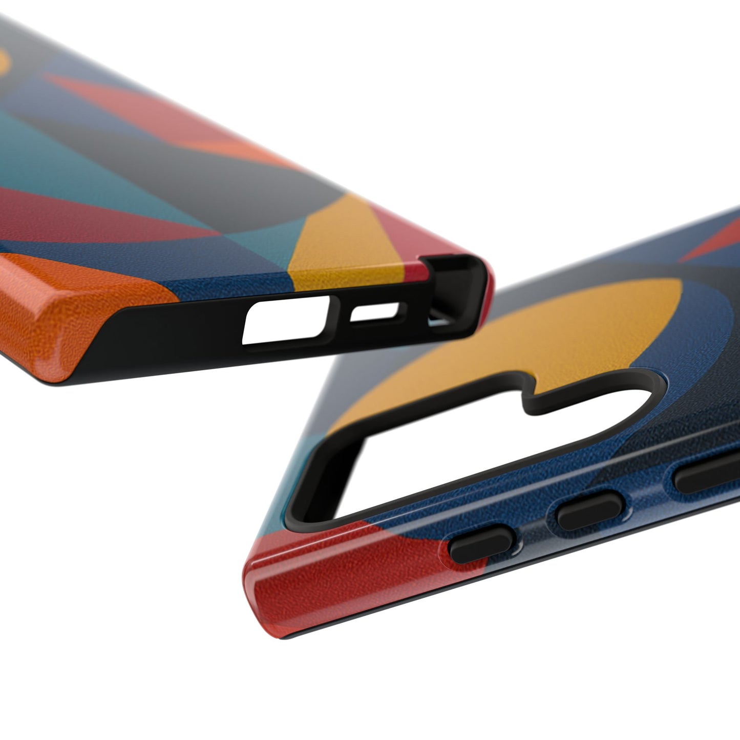Vibrant Phone Case, Colorful Phone Cover, Geometric Design, Artistic Gift, Trendy Accessory, Vibrant Colors, Unique Design