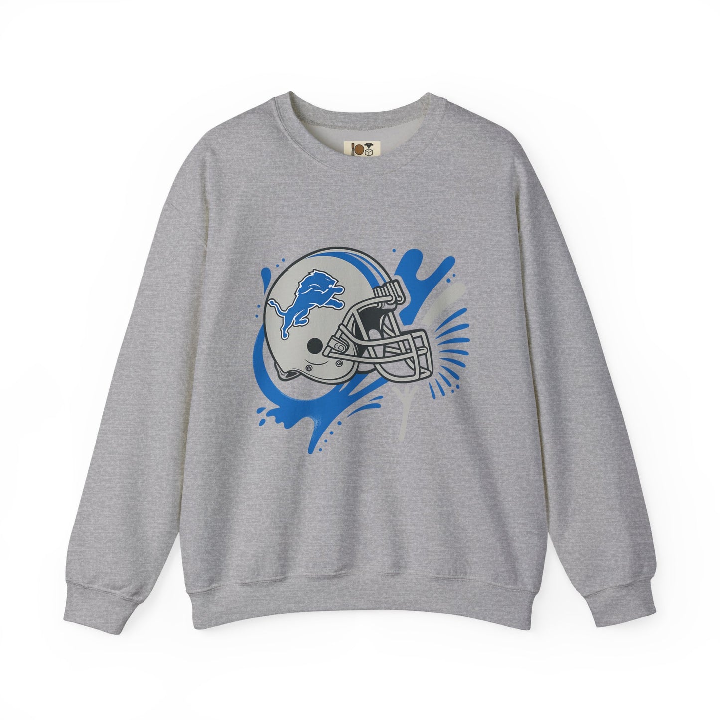 Detroit Lions Sweatshirt, Unisex Heavy Blend Crewneck, Game Day Apparel, Sports Fan Gift, NFL Team Merchandise, Casual Comfort