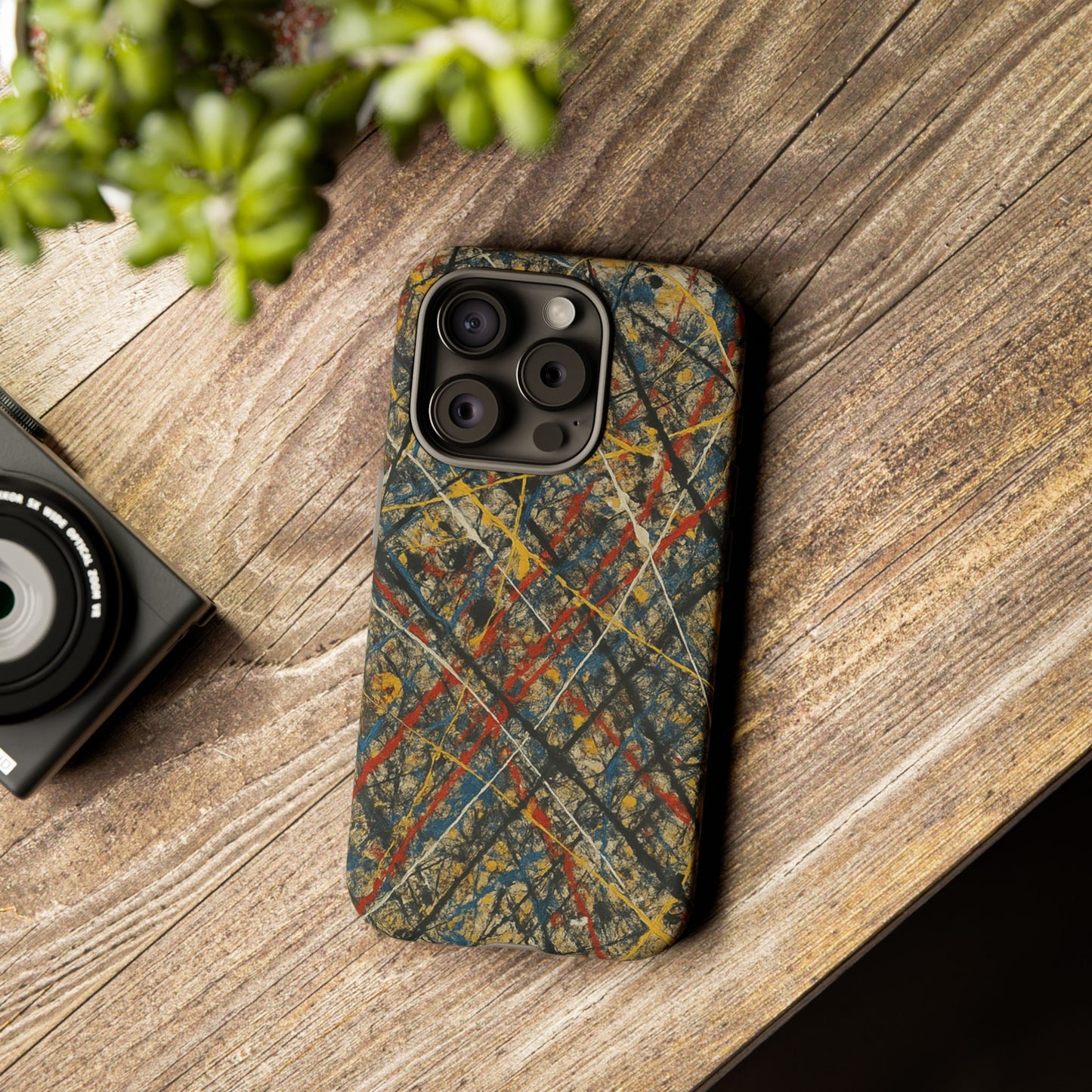 Tough Cases Phone Case - Bold Abstract Design, Stylish Mobile Cover, Unique Gift for Him/Her, Durable Accessory, Trendy Protection