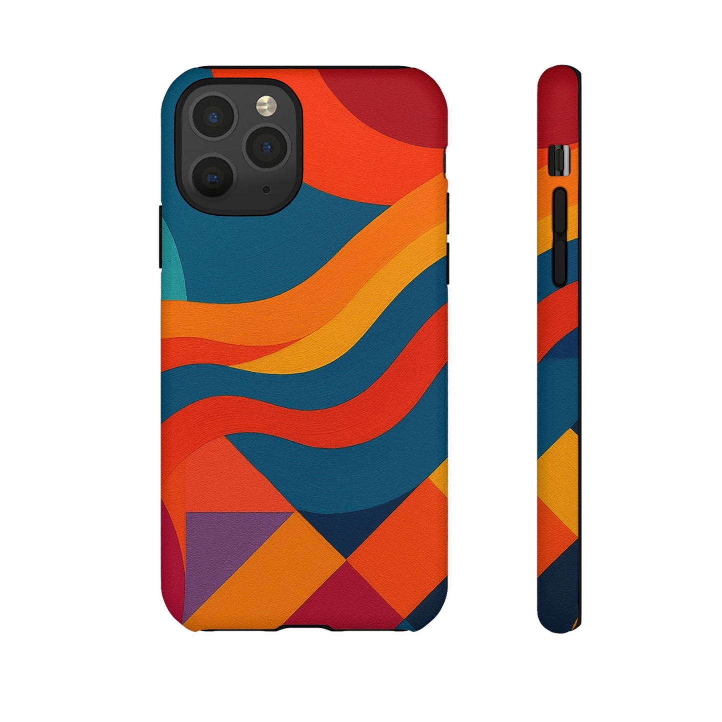 Vibrant Phone Case, Abstract Design Cover, Tough Cases for All Occasions, Stylish Gift for Tech Lovers, Modern Phone Accessories