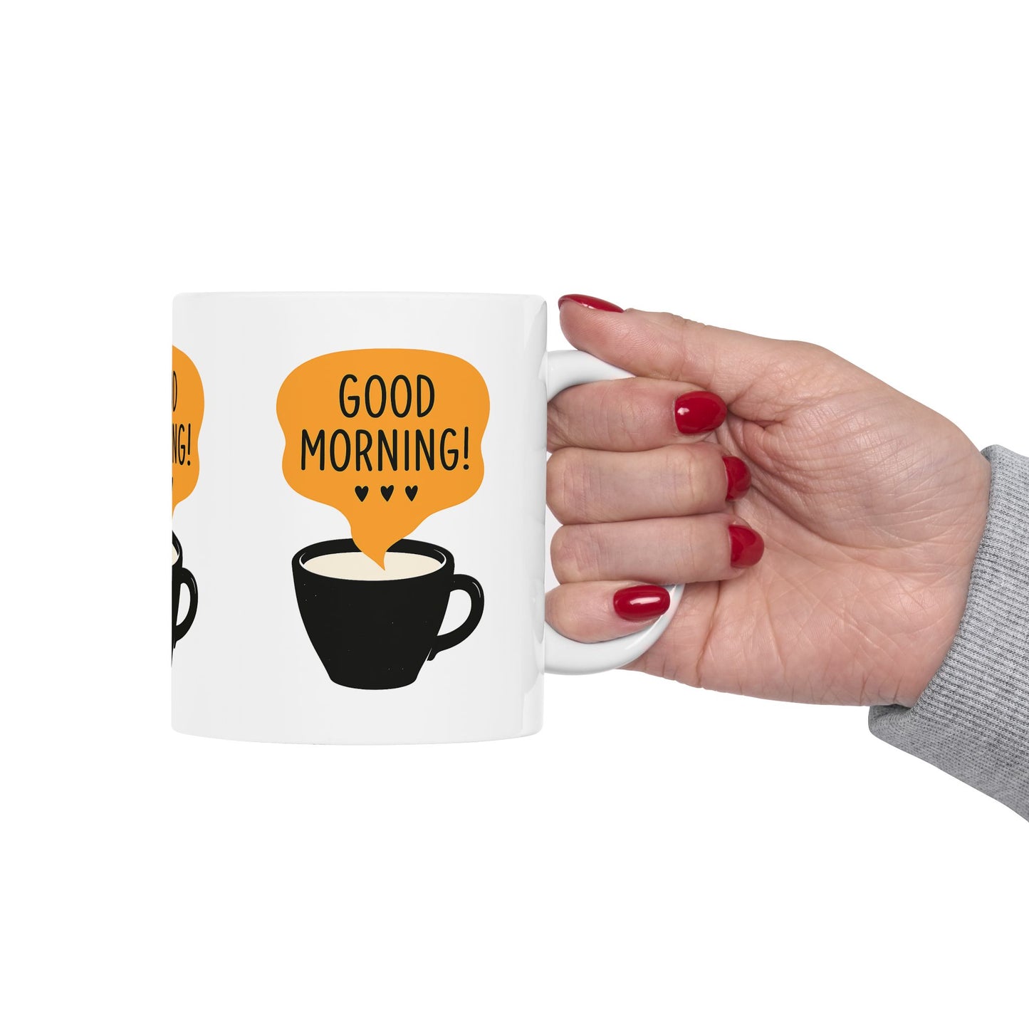 Good Morning Ceramic Mug - Perfect for Coffee Lovers, Tea Drinkers, Gift for Friends, Housewarming, Birthdays