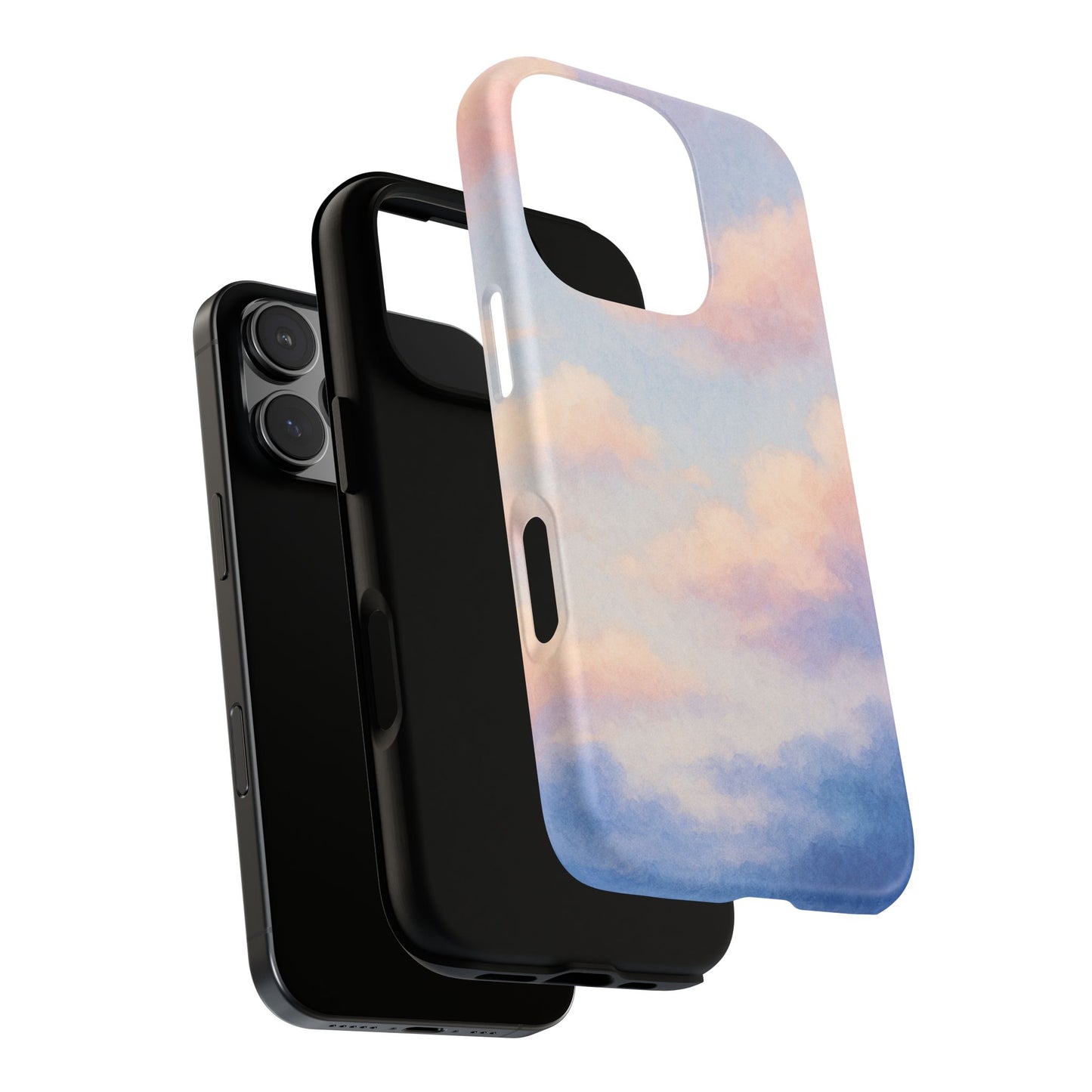 Sky Blue Cloud Phone Case, Tough Phone Cover, Aesthetic Cell Phone Accessory, Gift for Teen, Trendy Tech Protection
