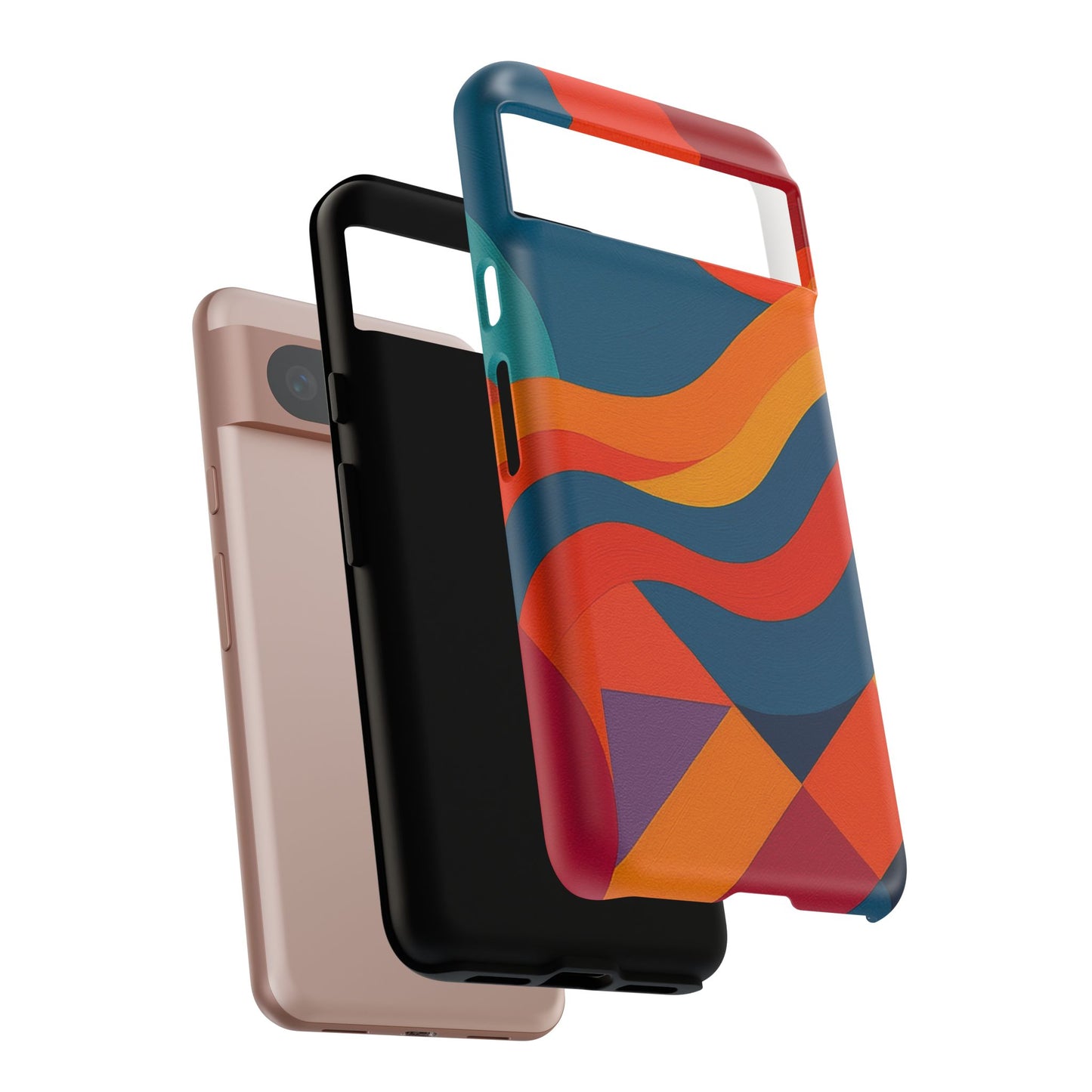 Vibrant Phone Case, Abstract Design Cover, Tough Cases for All Occasions, Stylish Gift for Tech Lovers, Modern Phone Accessories