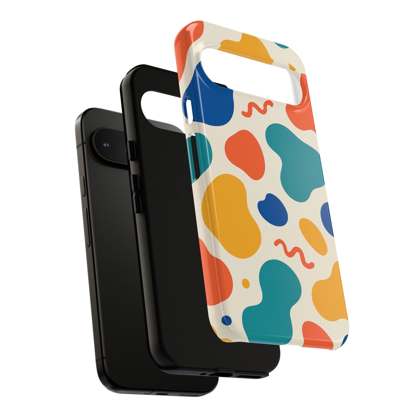 Colorful Phone Case with Abstract Design, Stylish Phone Cover, Trendy Tech Accessory for Her, Unique Gift Idea, Fun Patterned Case