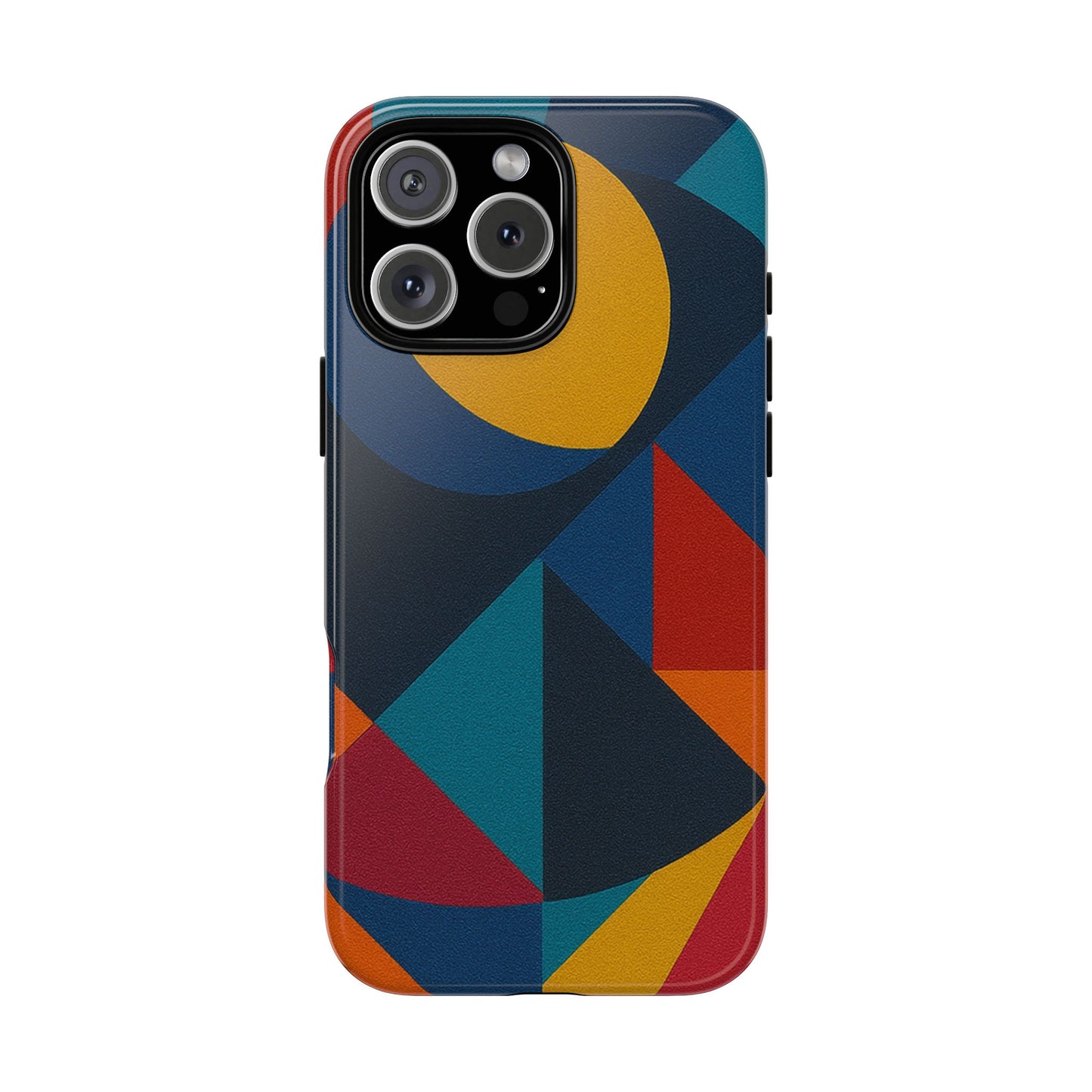 Vibrant Phone Case, Colorful Phone Cover, Geometric Design, Artistic Gift, Trendy Accessory, Vibrant Colors, Unique Design