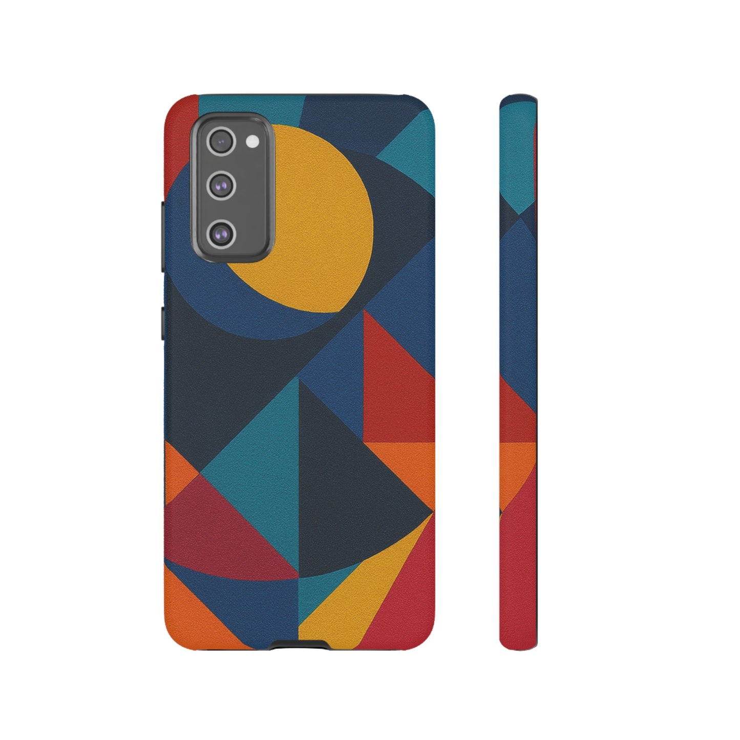 Vibrant Phone Case, Colorful Phone Cover, Geometric Design, Artistic Gift, Trendy Accessory, Vibrant Colors, Unique Design