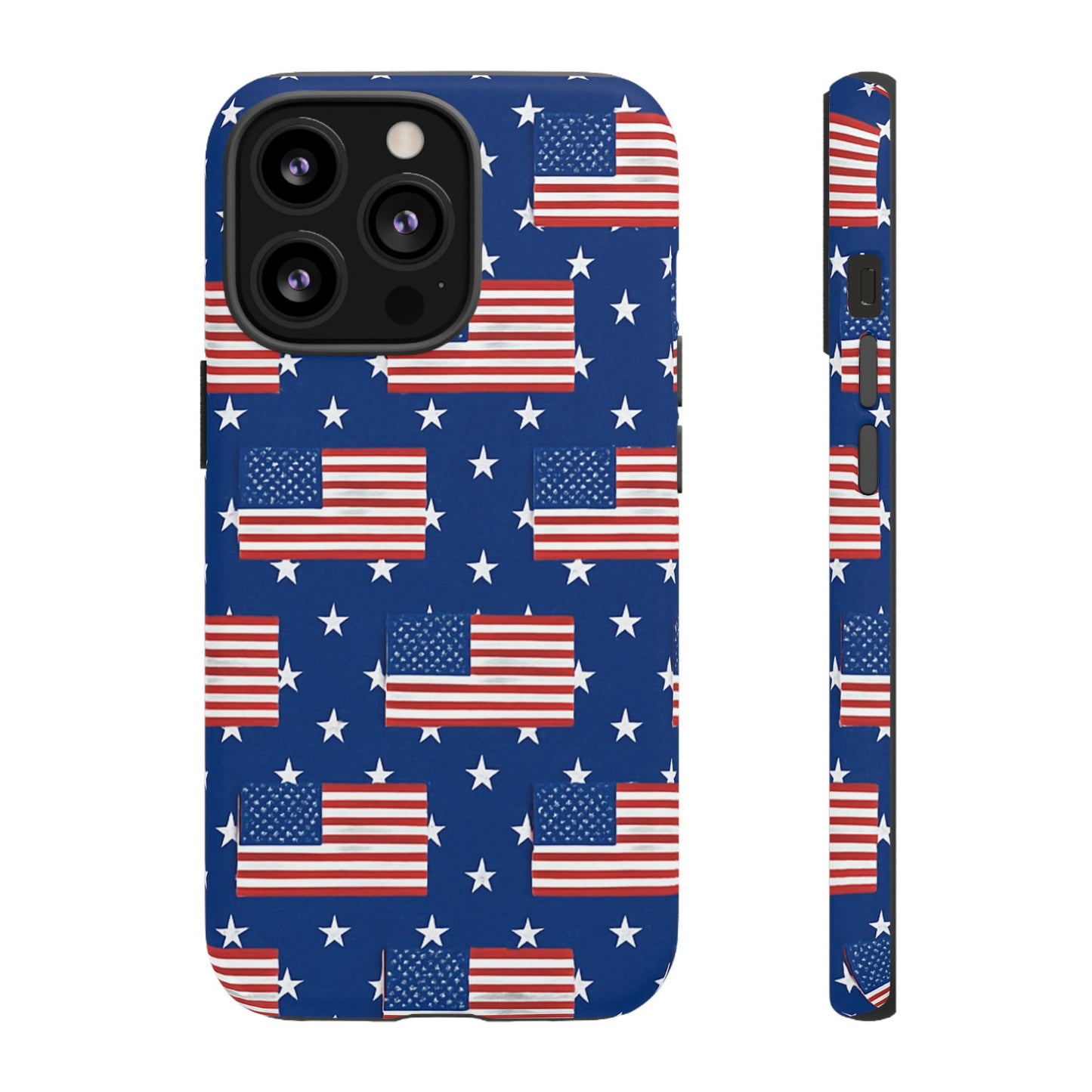 Patriotic Phone Case, Independence Day Accessories, American Flag Design, Star-Spangled Cover, Summer BBQ Gift