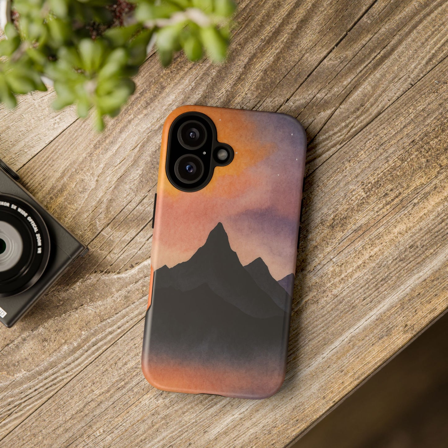 Mountain Sunset Phone Case, Nature Lover's Gift, Adventure Phone Cover, Unique Cellphone Accessories, Outdoor Enthusiast Decor