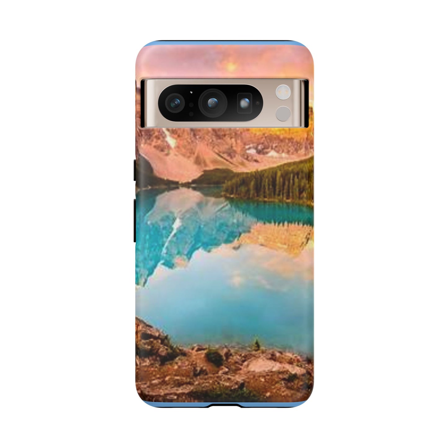 Nature-Inspired Phone Case with Mountain and Lake Design, Aesthetic Tough Cases for Outdoor Lovers, Phone Protection, Gift for Nature [...]