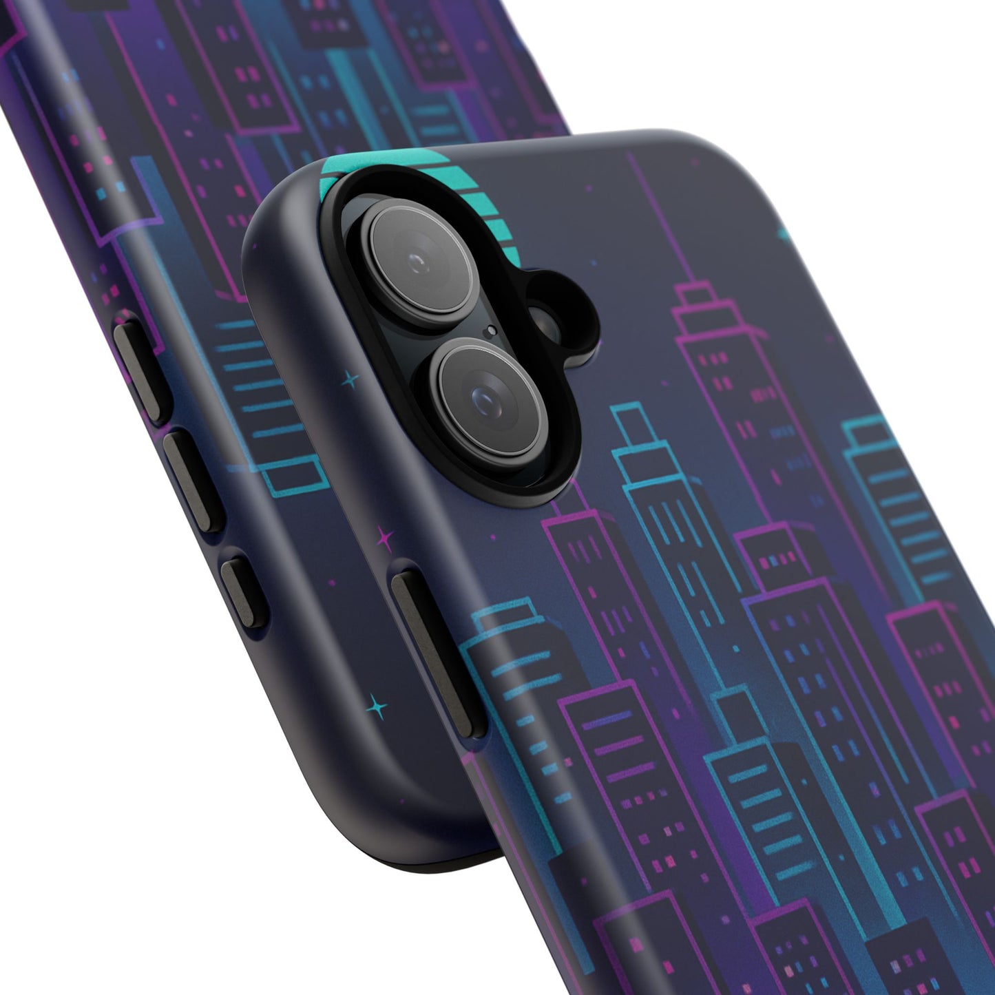 Cityscape Phone Case, Tough Cases, Urban Style, Nighttime Vibe, Phone Cover, Gift for City Lovers, Modern Design