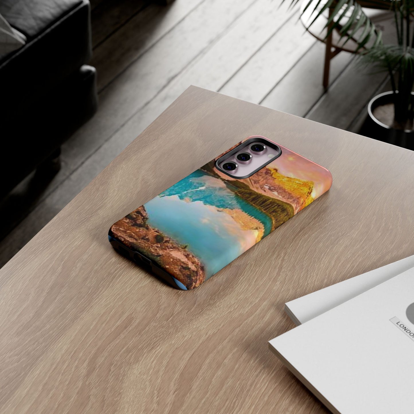 Nature-Inspired Phone Case with Mountain and Lake Design, Aesthetic Tough Cases for Outdoor Lovers, Phone Protection, Gift for Nature [...]
