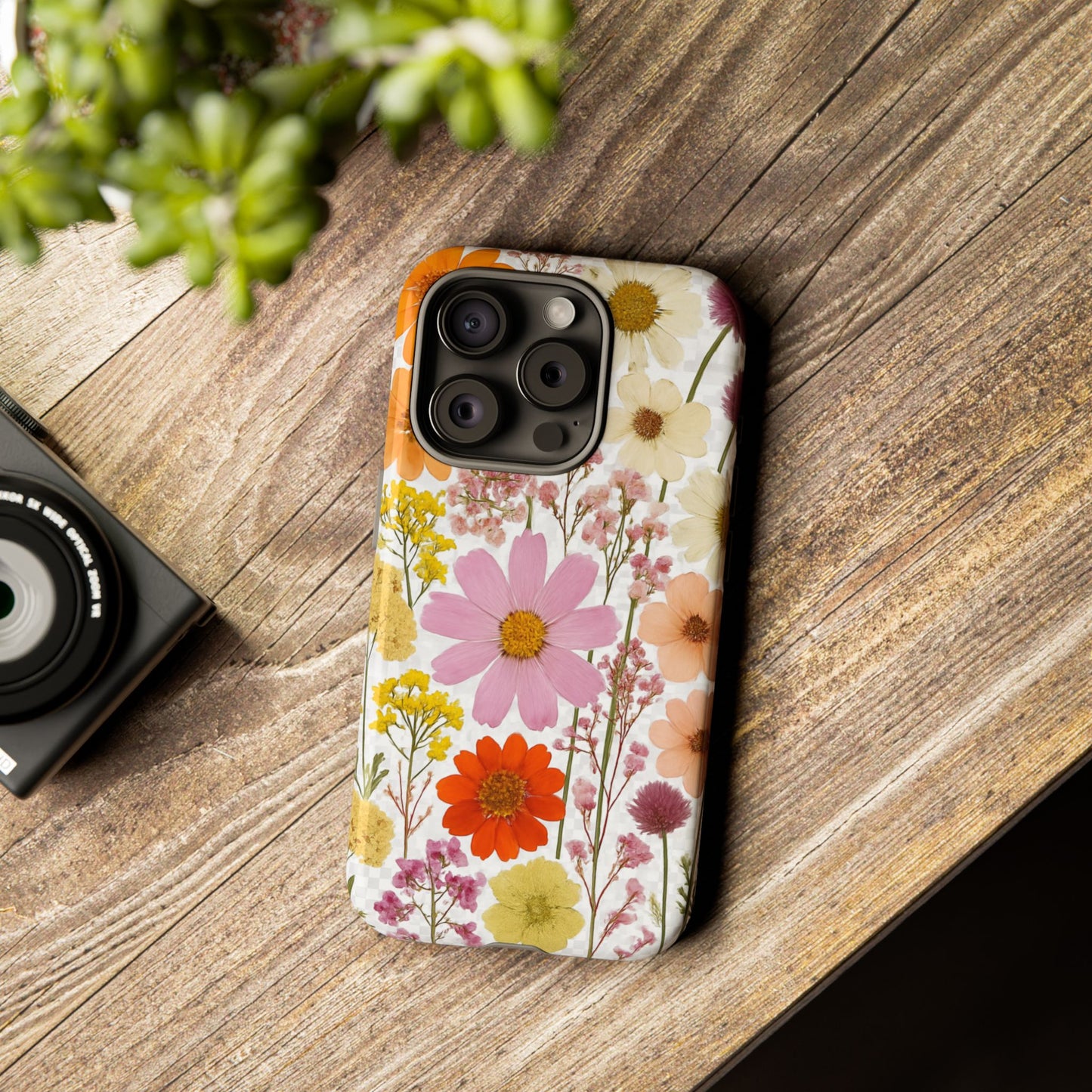 Floral Phone Case - Tough Cases, Stylish Protective Cover, Flower Design, Trendy Gift, Nature Lover Accessory, DRIED FLOWERS