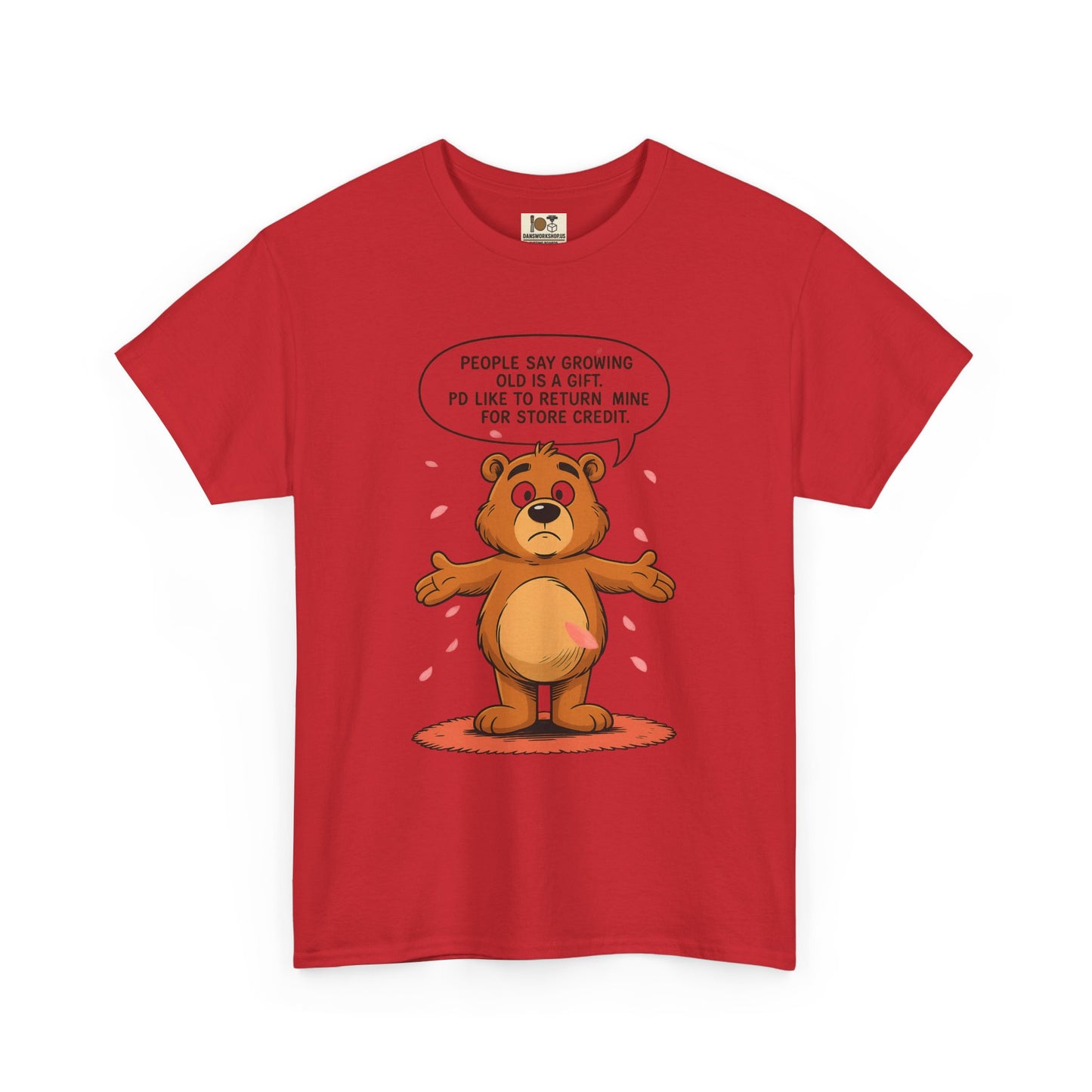 Funny Unisex Bear Tee, Humorous Gift for Dad, Comfy Casual Shirt, Gift for Birthdays, Father's Day, Animal Lover Apparel
