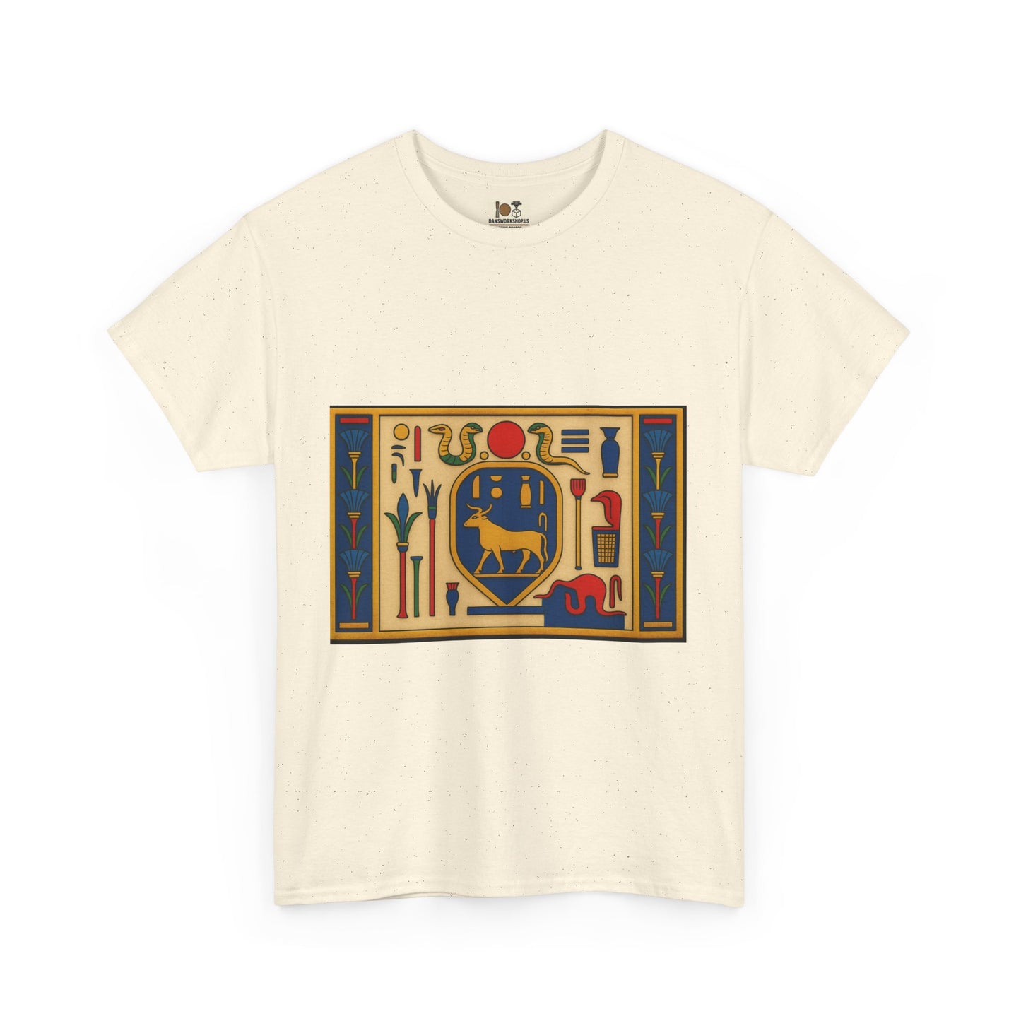 Egyptian Hieroglyphs Unisex Heavy Cotton Tee, Graphic Tee, Casual Wear, Gift Idea, Unique Shirt, Summer Style