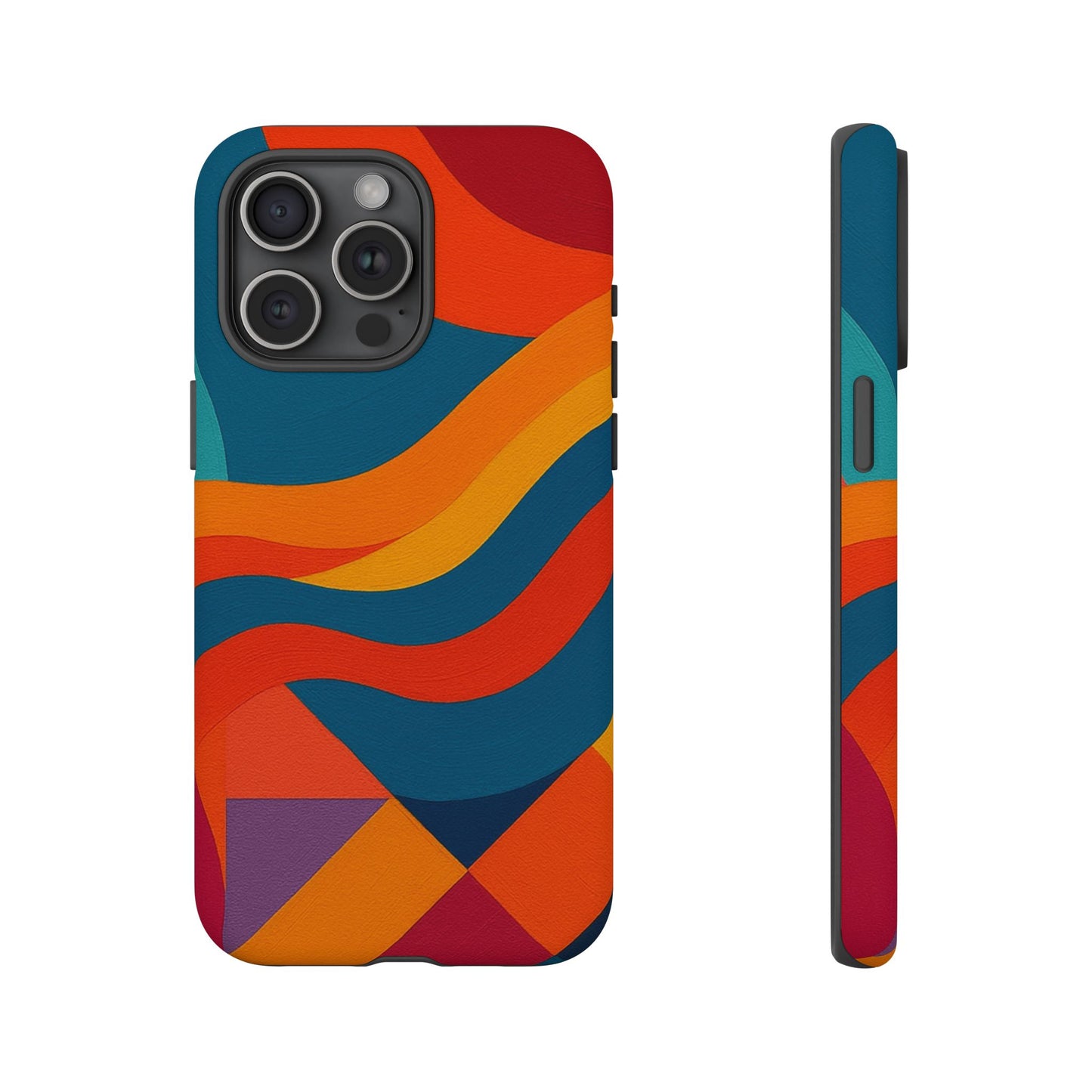 Vibrant Phone Case, Abstract Design Cover, Tough Cases for All Occasions, Stylish Gift for Tech Lovers, Modern Phone Accessories