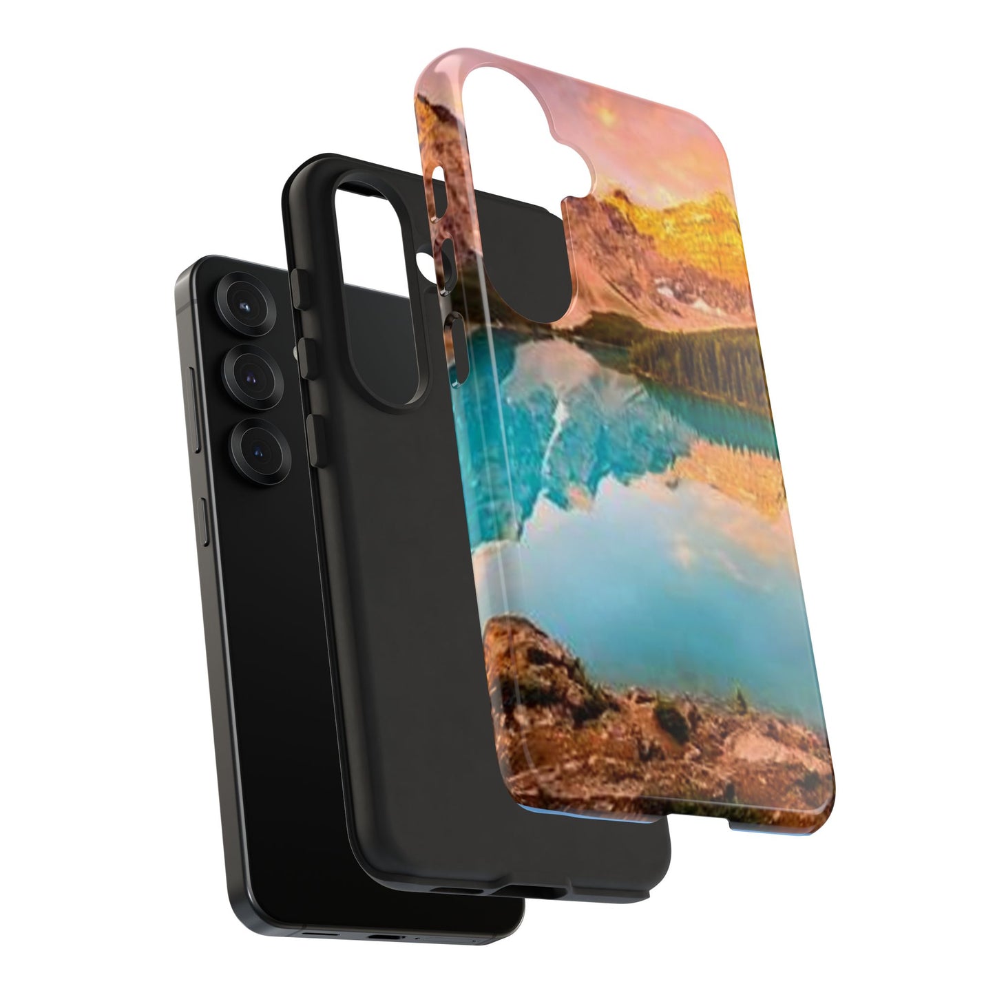 Nature-Inspired Phone Case with Mountain and Lake Design, Aesthetic Tough Cases for Outdoor Lovers, Phone Protection, Gift for Nature [...]