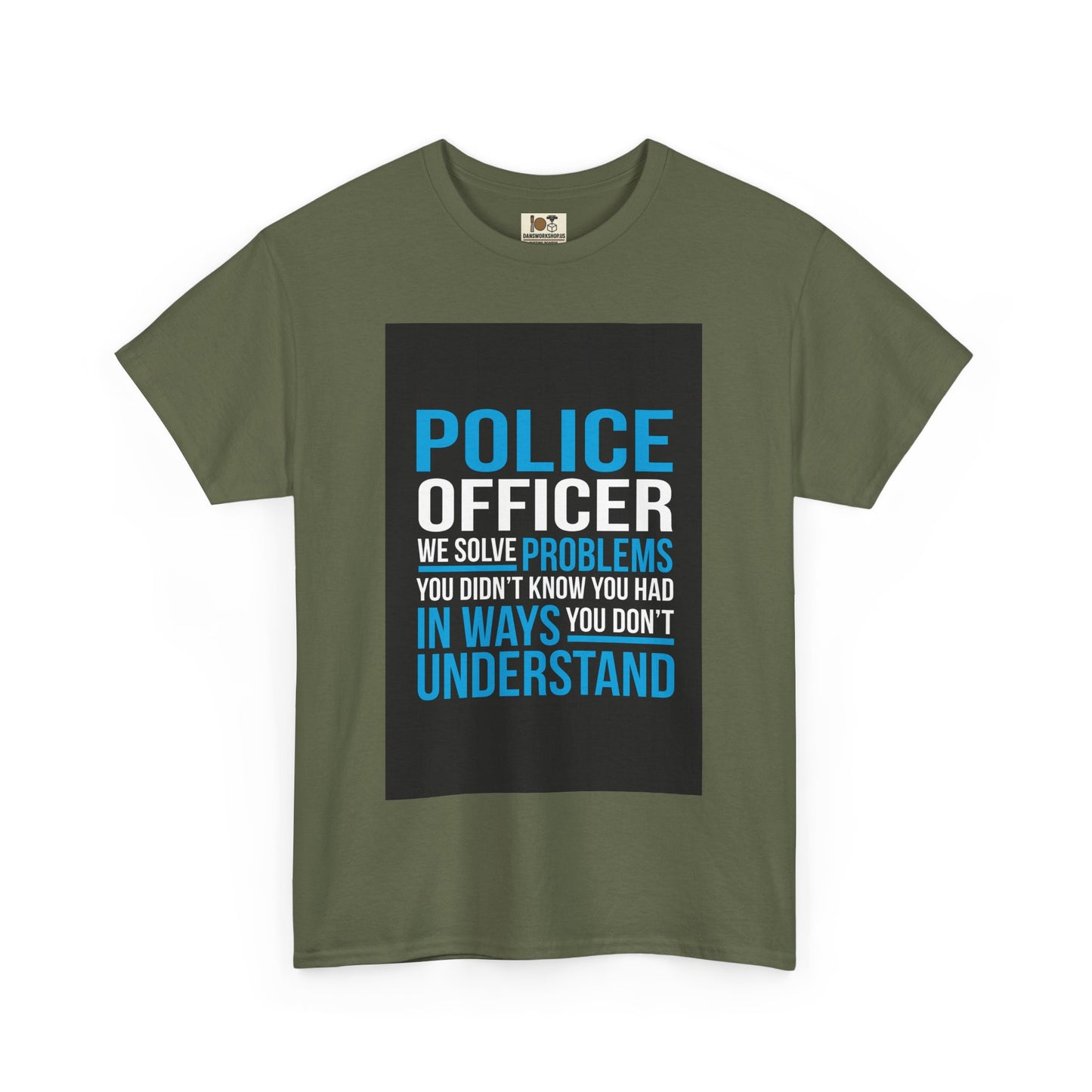 Police Officer Unisex Cotton Tee, Gift for Law Enforcement, Support Police Shirt, Funny Police Tee, Law Enforcement Humor