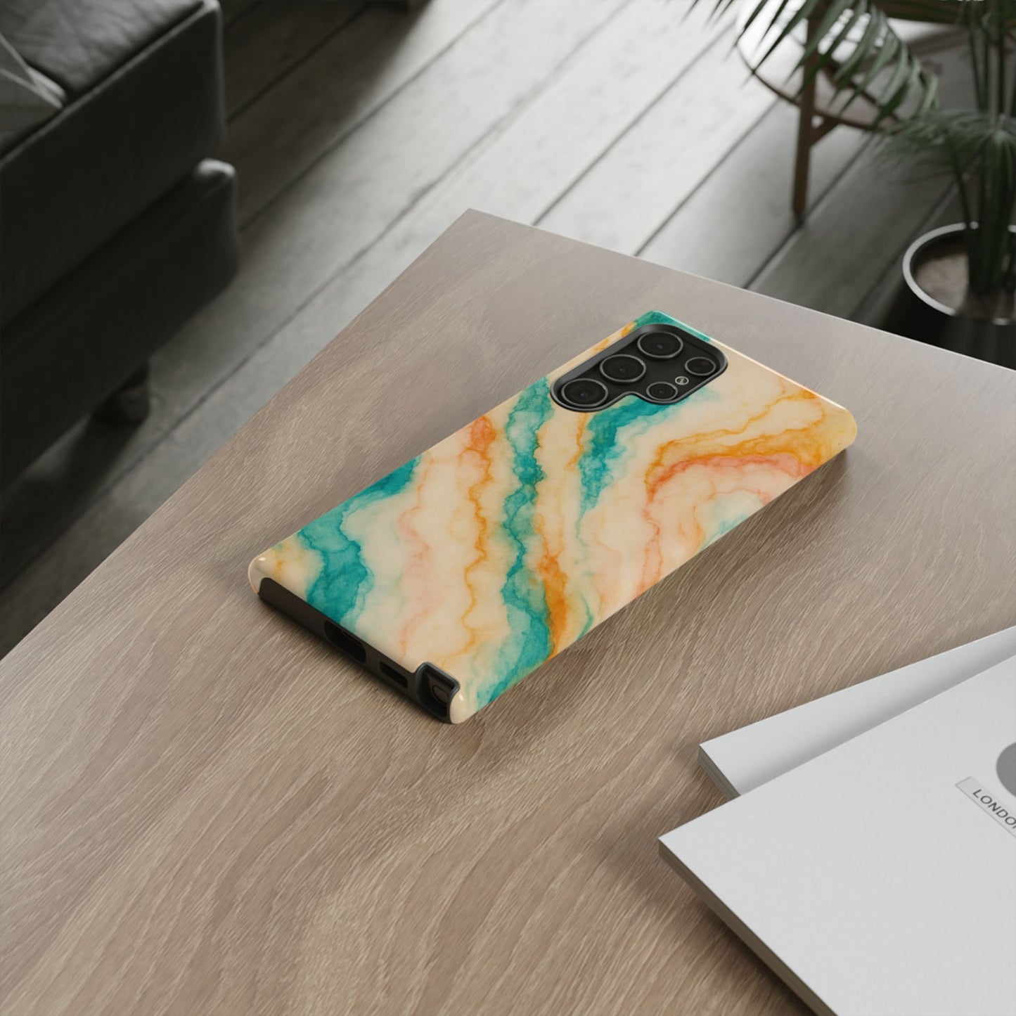 Stylish Phone Case - Tough Cases with Abstract Marble Design, Trendy Accessory, Gift for Her, Protective Case, Unique Phone Cover
