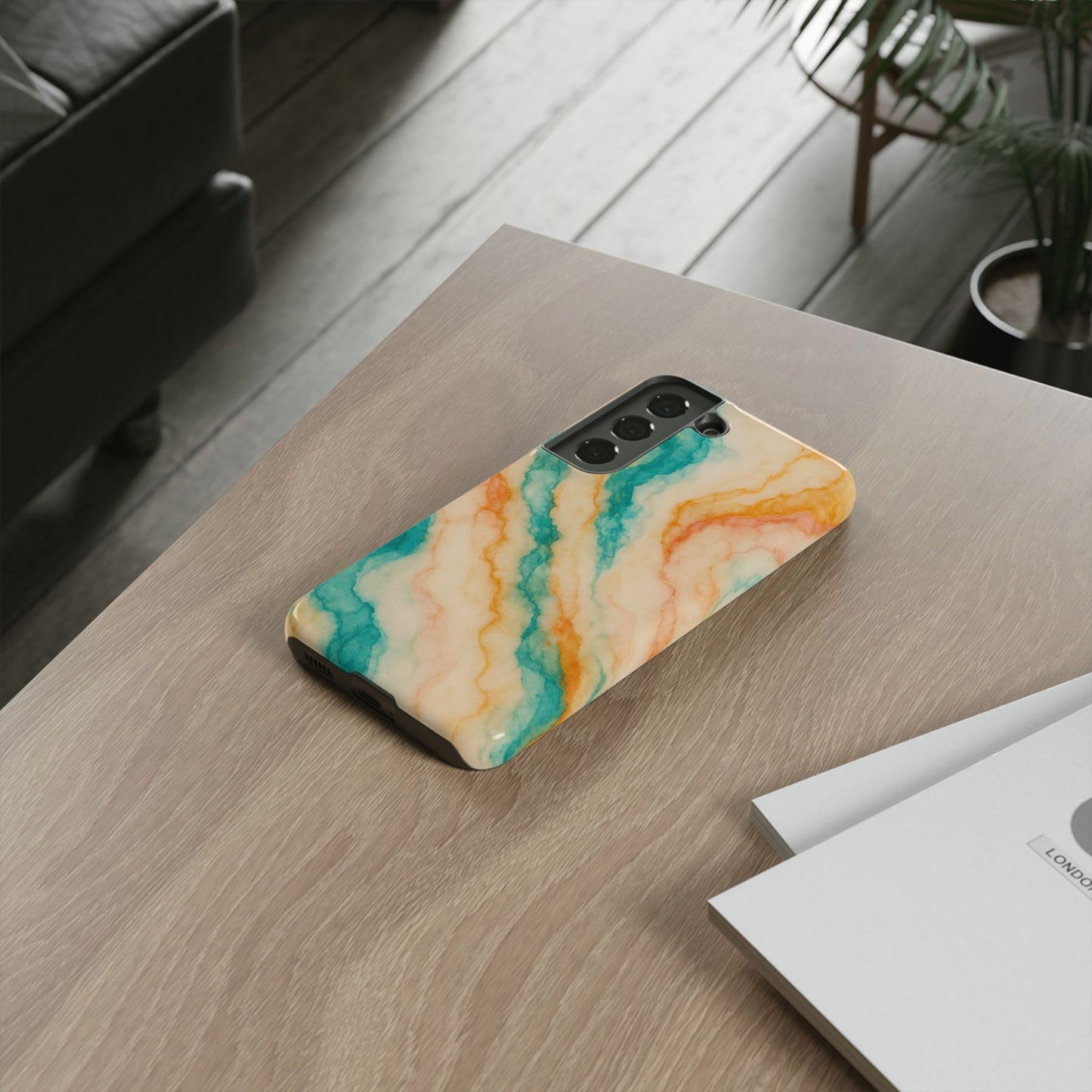 Stylish Phone Case - Tough Cases with Abstract Marble Design, Trendy Accessory, Gift for Her, Protective Case, Unique Phone Cover