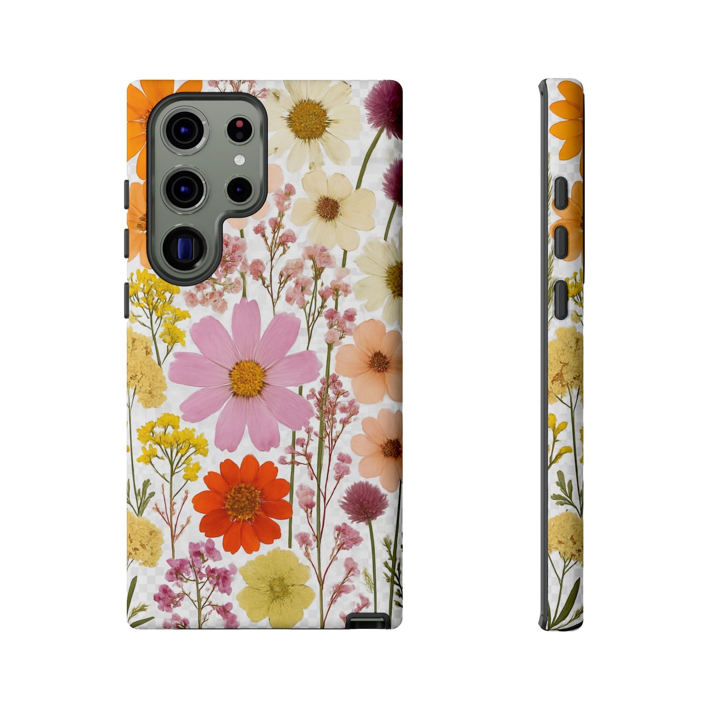Floral Phone Case - Tough Cases, Stylish Protective Cover, Flower Design, Trendy Gift, Nature Lover Accessory, DRIED FLOWERS
