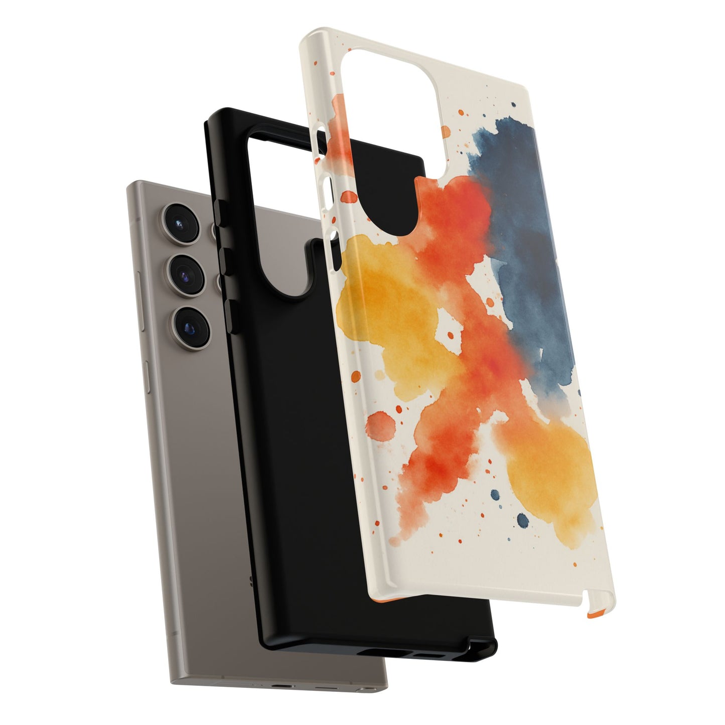 Watercolor Phone Case - Abstract Design, Tough Cases for Men & Women, Stylish Gift, Artistic Accessory for All Occasions