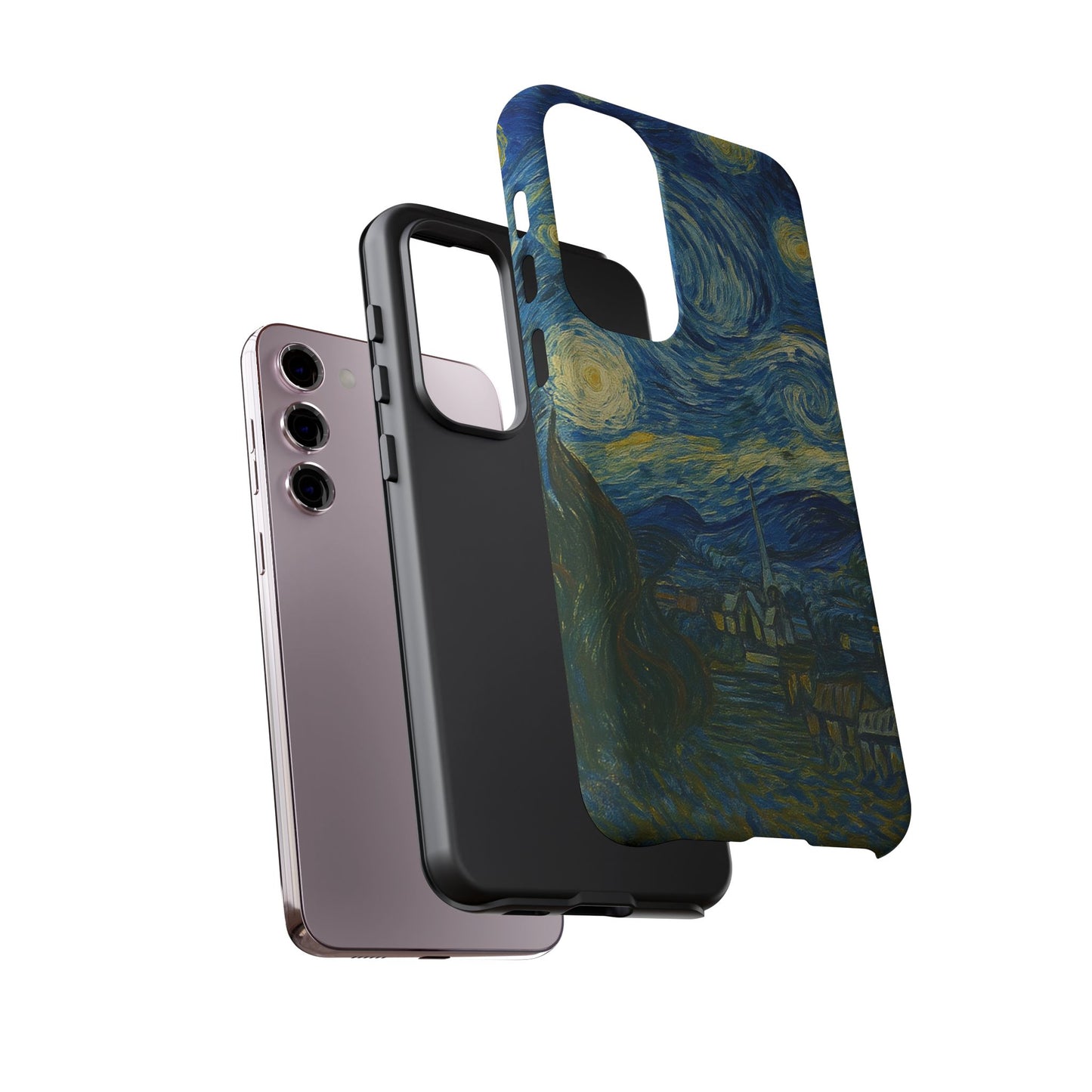 Starry Night Phone Case, Artistic Cell Phone Cover, Gift for Art Lovers, Unique Phone Accessory, Birthday Gift for Him/Her, Tough Cases