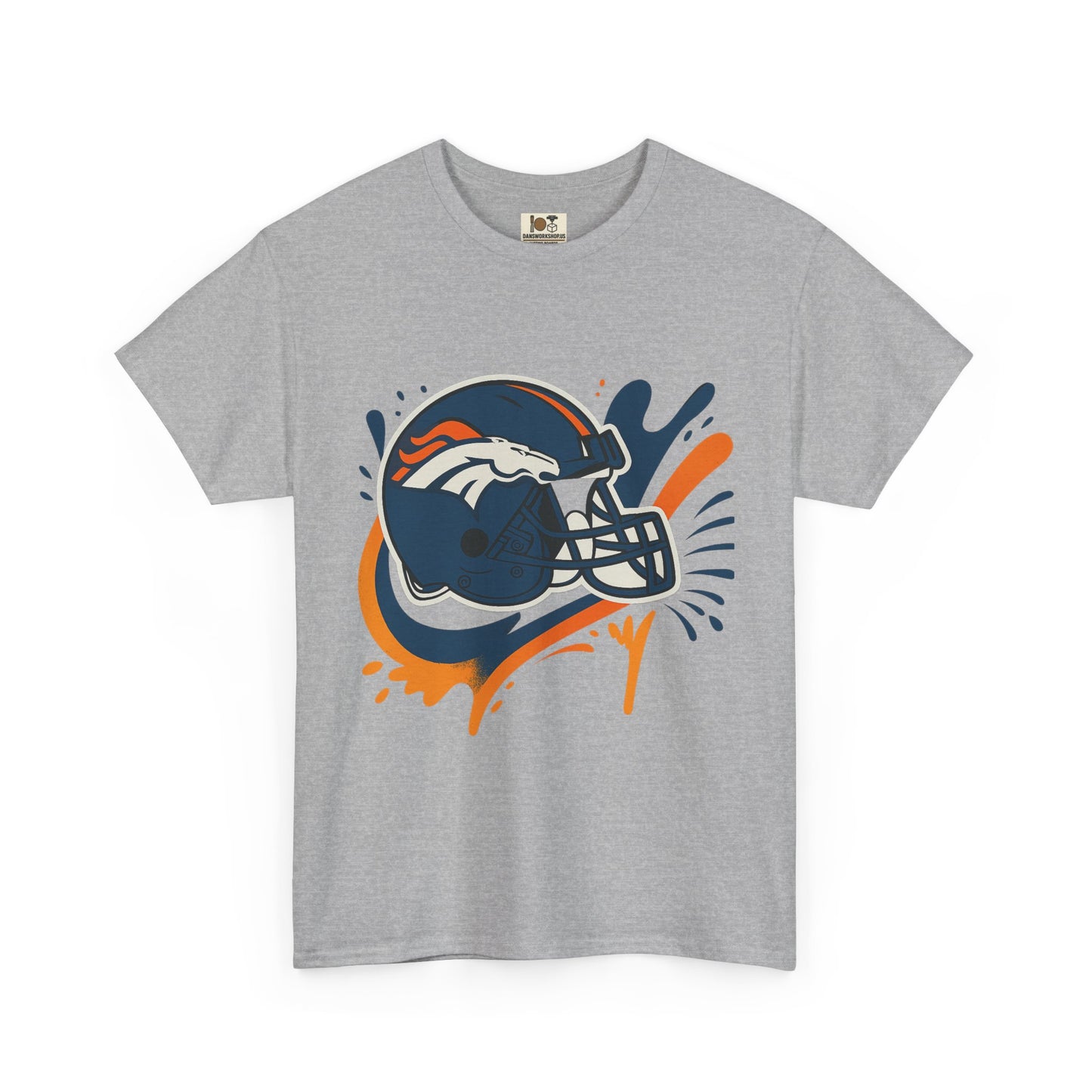 Denver Broncos Heavy Cotton Tee, Sports Team Shirt, Game Day Apparel, Unisex T-Shirt, Football Fan Gift, Denver Merchandise