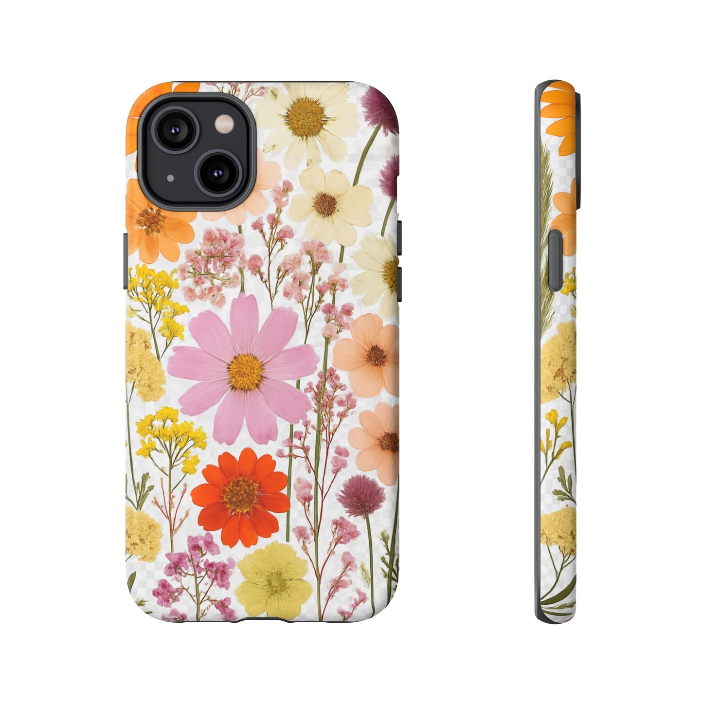 Floral Phone Case - Tough Cases, Stylish Protective Cover, Flower Design, Trendy Gift, Nature Lover Accessory, DRIED FLOWERS