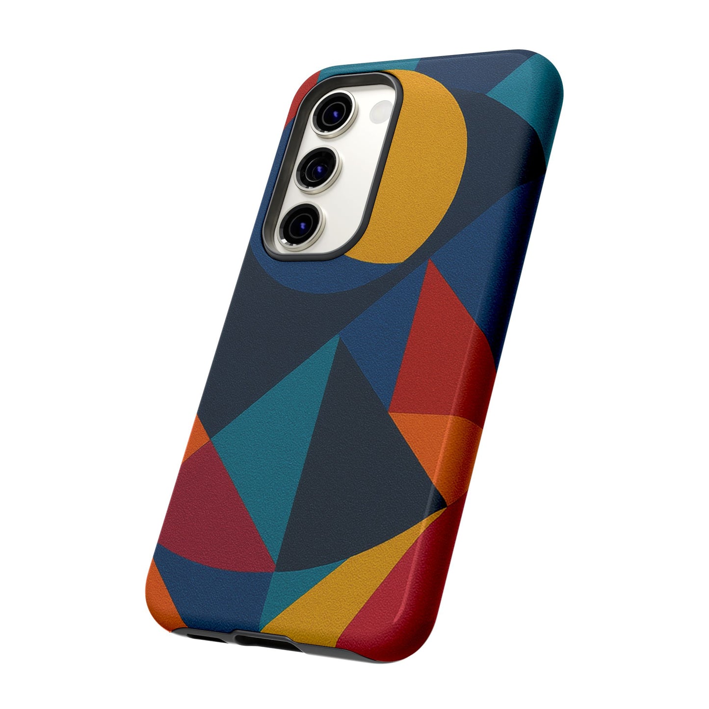 Vibrant Phone Case, Colorful Phone Cover, Geometric Design, Artistic Gift, Trendy Accessory, Vibrant Colors, Unique Design