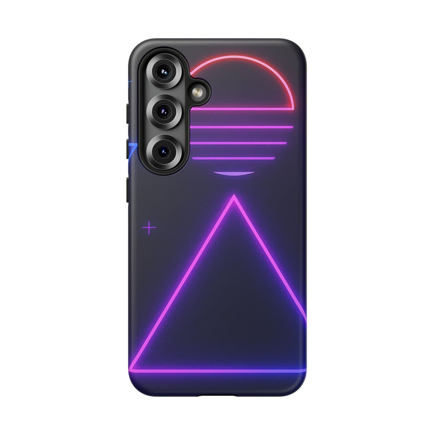 Retro Neon Phone Case, Tough Cases for iPhone, 80s Aesthetic Phone Cover, Abstract Neon Design, Gift for Tech Lovers