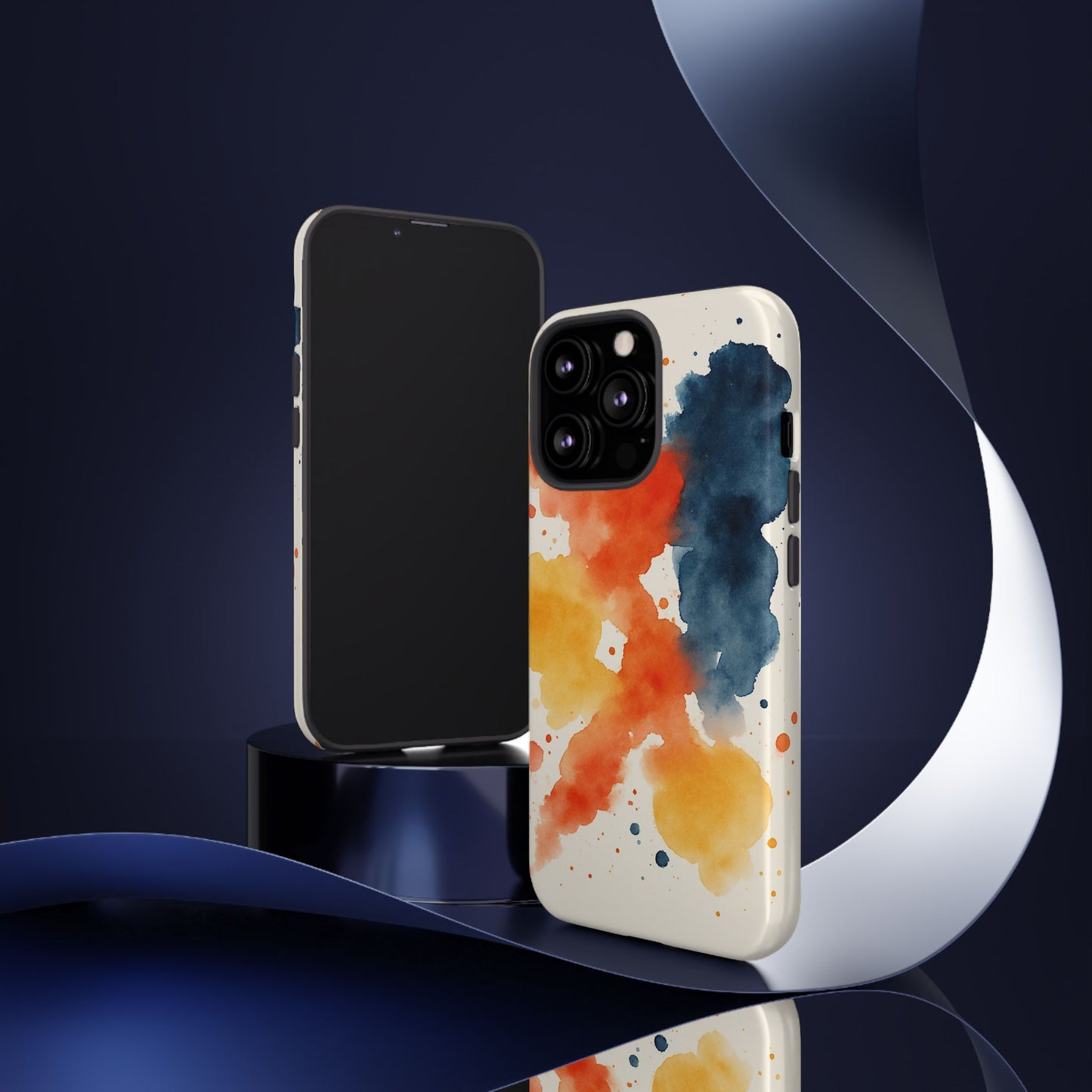 Watercolor Phone Case - Abstract Design, Tough Cases for Men & Women, Stylish Gift, Artistic Accessory for All Occasions