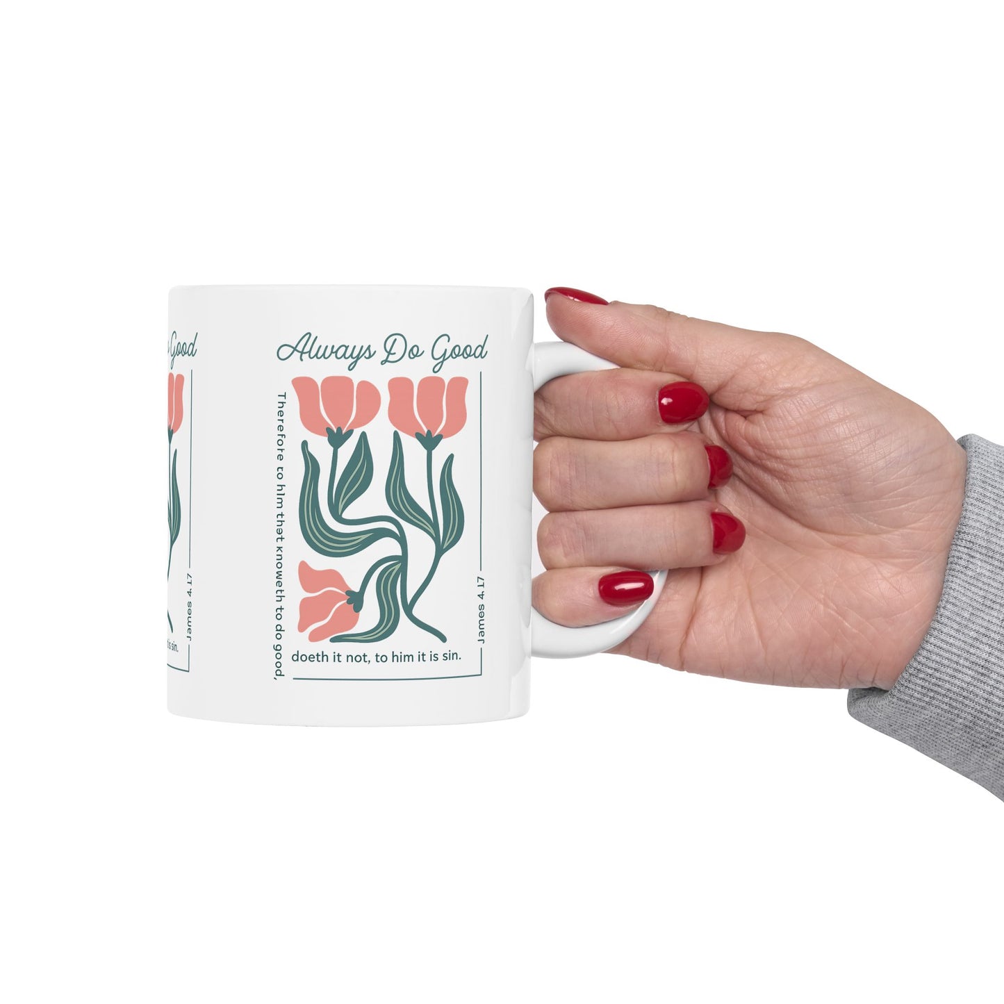 Uplifting Floral Ceramic Mug: Always Do Good Inspirational Gift, Motivational Coffee Cup, Encouraging Tea Mug, Perfect for Mother's [...]