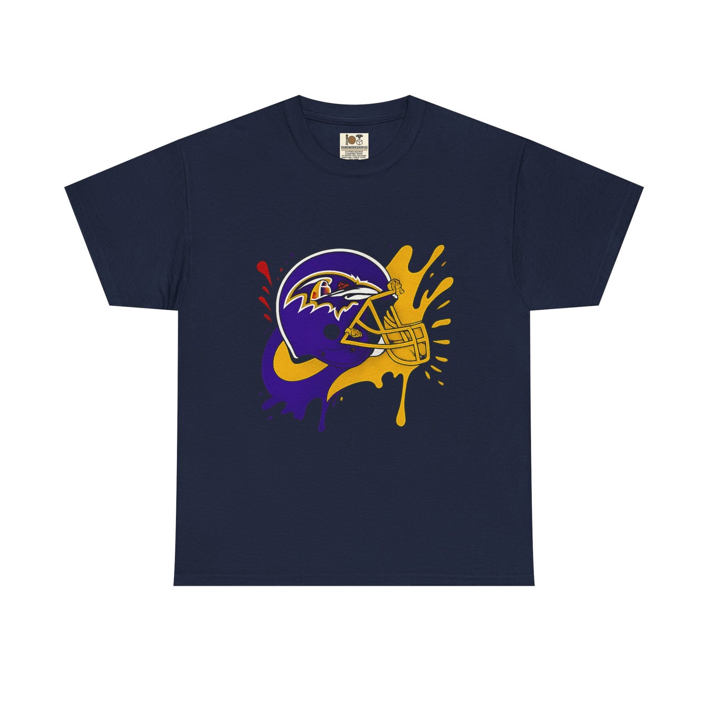 Baltimore Ravens Paint Splash Unisex Heavy Cotton Tee, Sports T-shirt, Football Fan Gift, Game Day Apparel, Team Pride Shirt