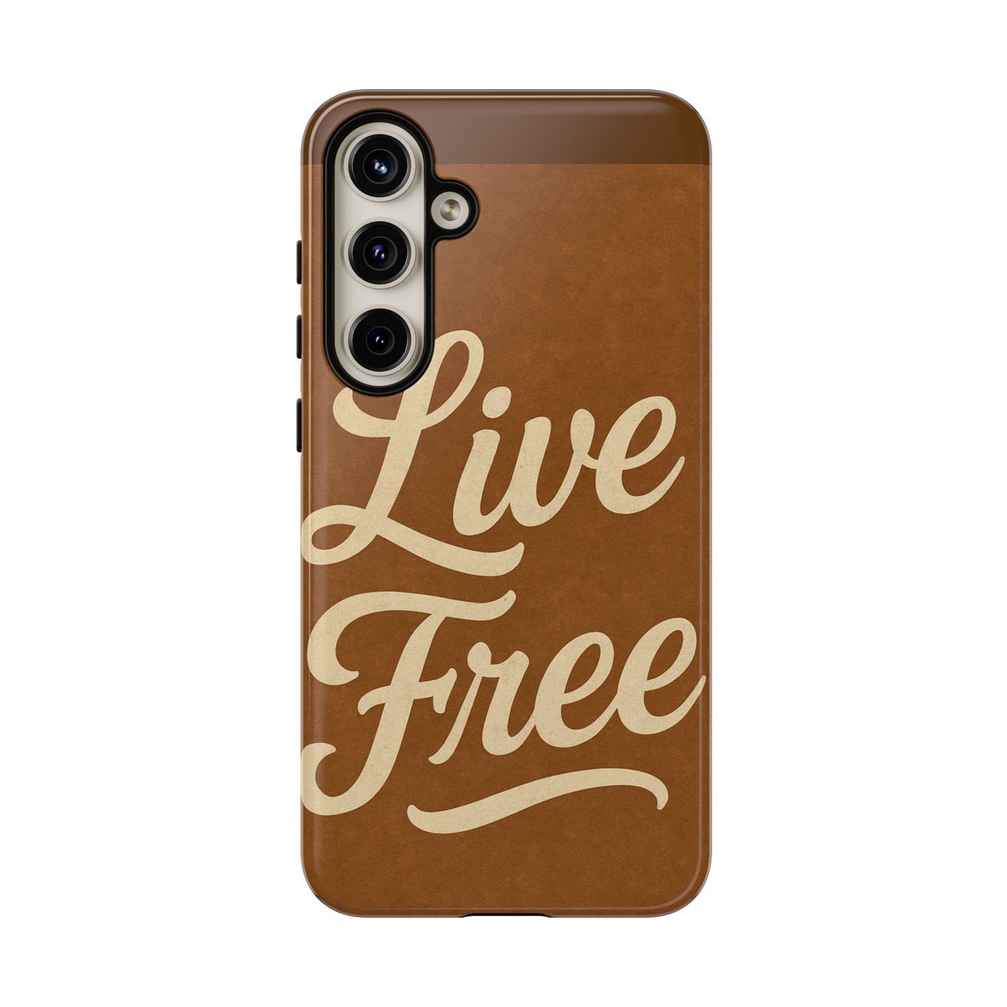 Live Free Phone Case, Tough Cases, Inspirational Phone Accessories, Gift for Adventurers, Customizable Design, Unique Tech Gifts