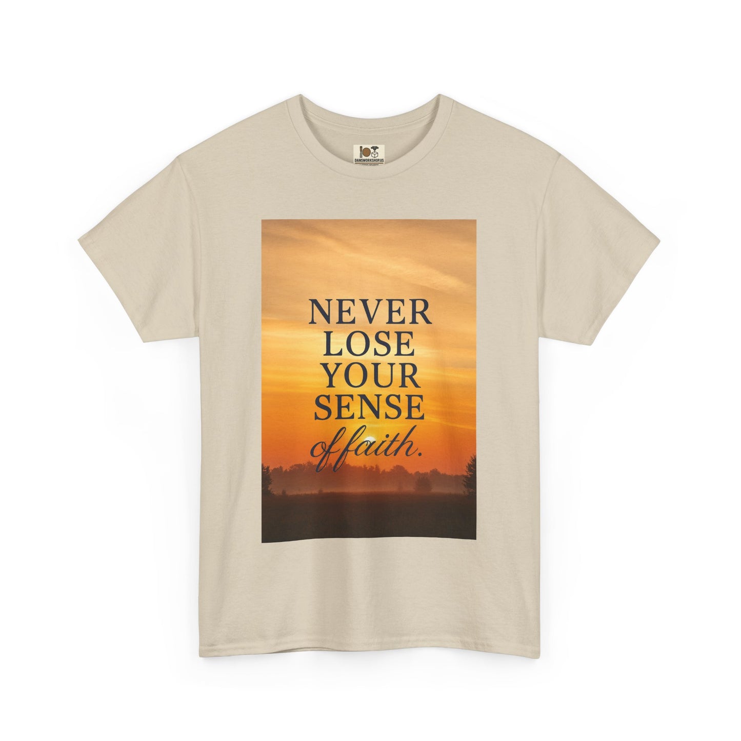 Inspirational Faith Tee, Unisex Heavy Cotton Tee for Daily Wear, Motivational Gift, Faith-Based Apparel, Spiritual Inspiration Shirt