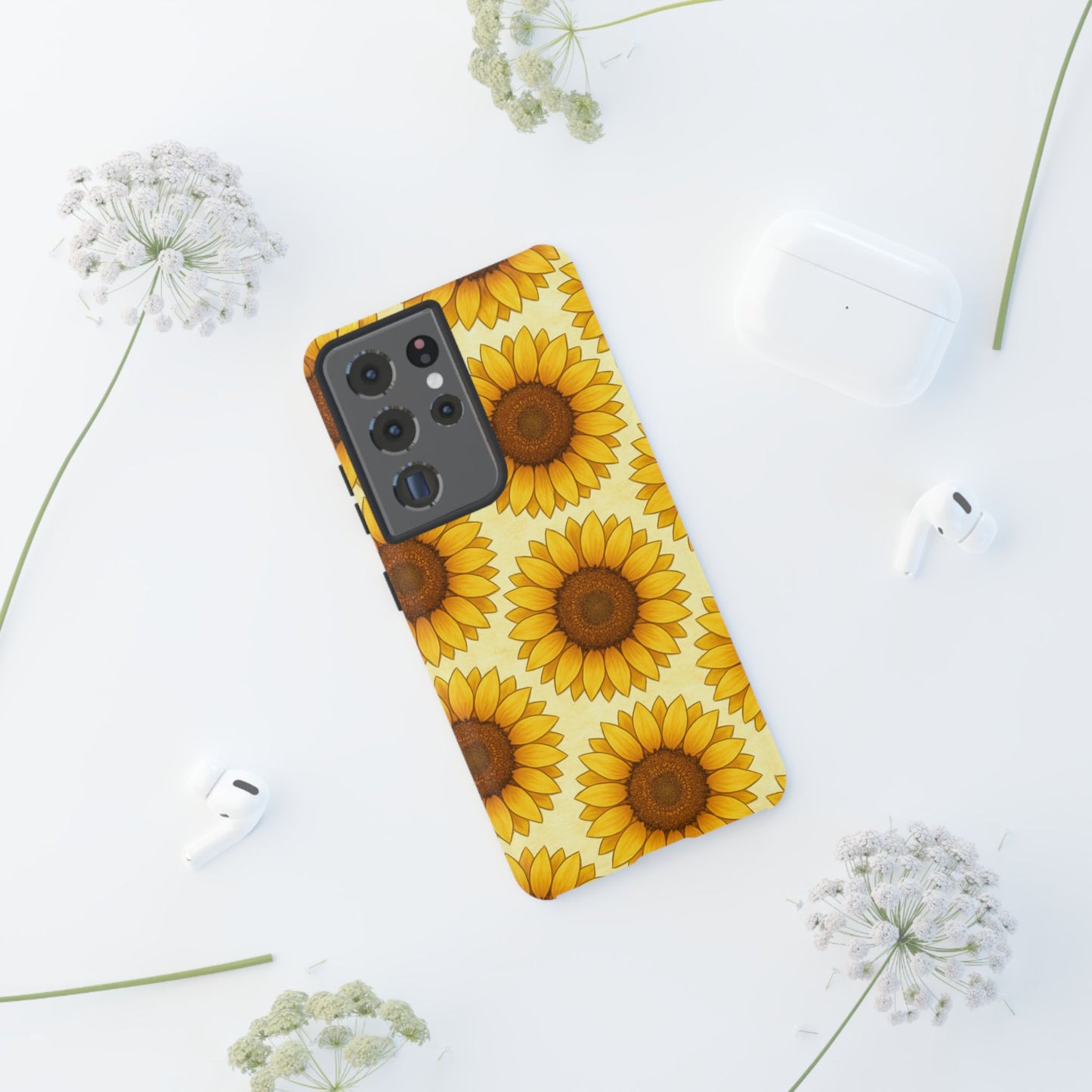 Sunflower Phone Cases - Tough Cases for Nature Lovers, Gift for Friends, Floral Design, Protective Case, Sunflower Decor