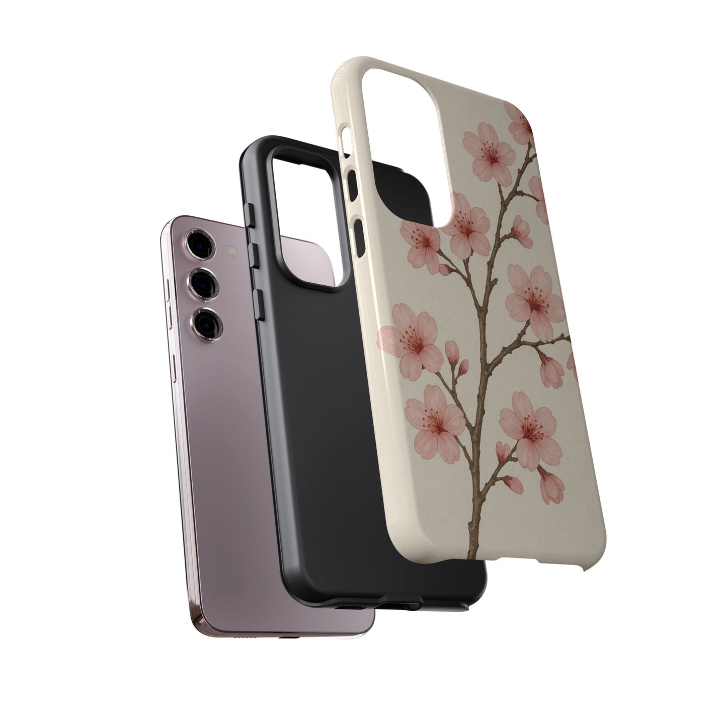 Cherry Blossom Phone Case, Floral Phone Cover, Tough Case for Gifts, Spring Decor, Cute Tech Accessories, Nature Lover's Gift