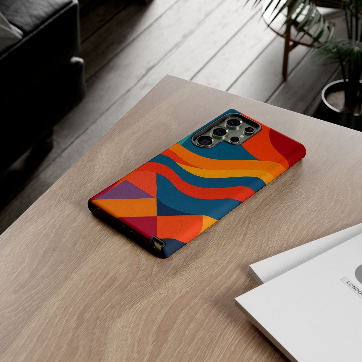 Vibrant Phone Case, Abstract Design Cover, Tough Cases for All Occasions, Stylish Gift for Tech Lovers, Modern Phone Accessories