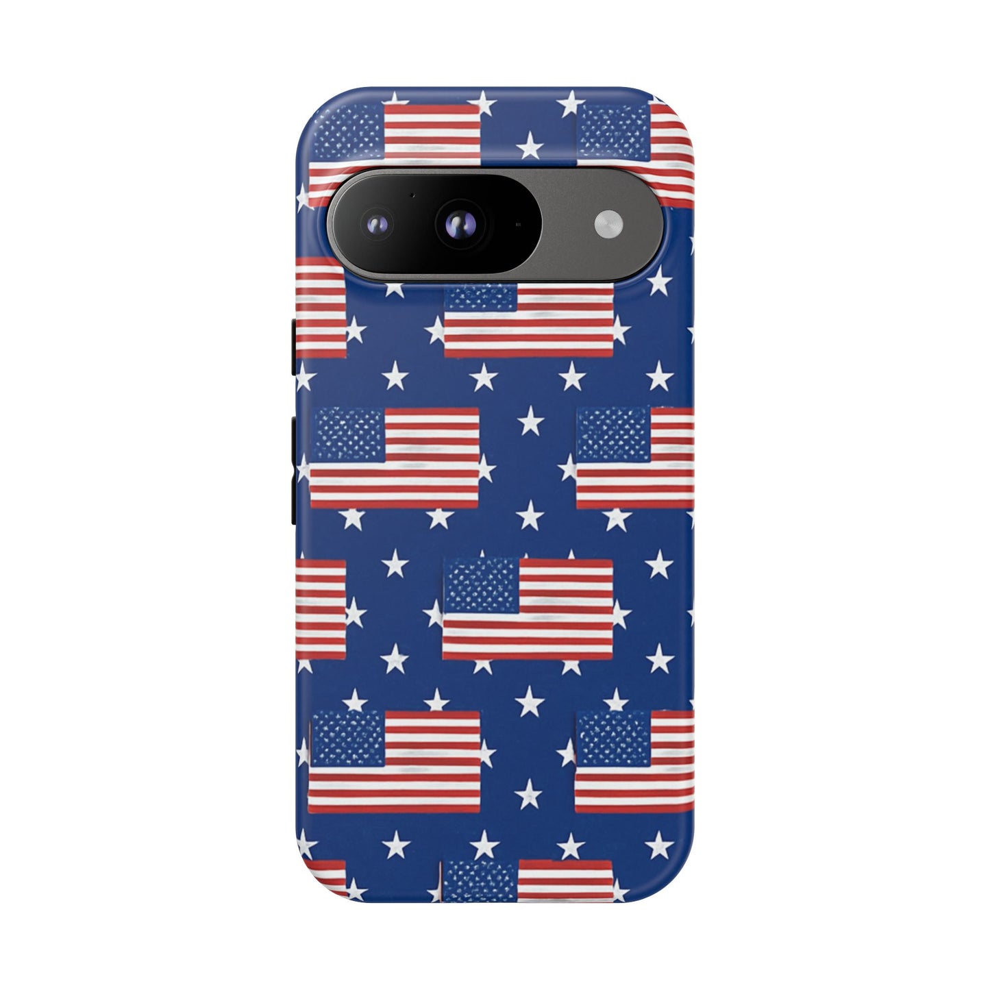 Patriotic Phone Case, Independence Day Accessories, American Flag Design, Star-Spangled Cover, Summer BBQ Gift