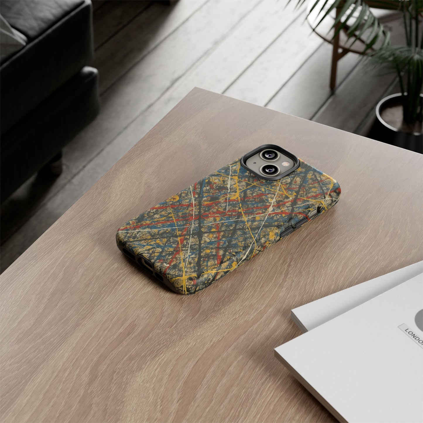 Tough Cases Phone Case - Bold Abstract Design, Stylish Mobile Cover, Unique Gift for Him/Her, Durable Accessory, Trendy Protection