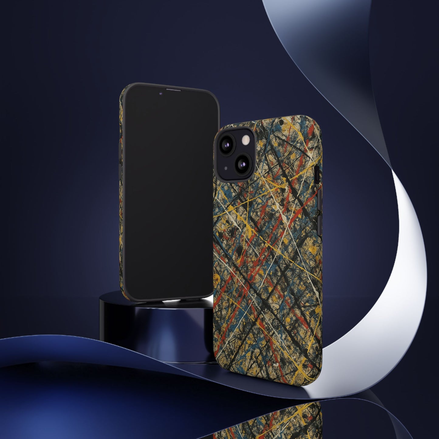 Tough Cases Phone Case - Bold Abstract Design, Stylish Mobile Cover, Unique Gift for Him/Her, Durable Accessory, Trendy Protection