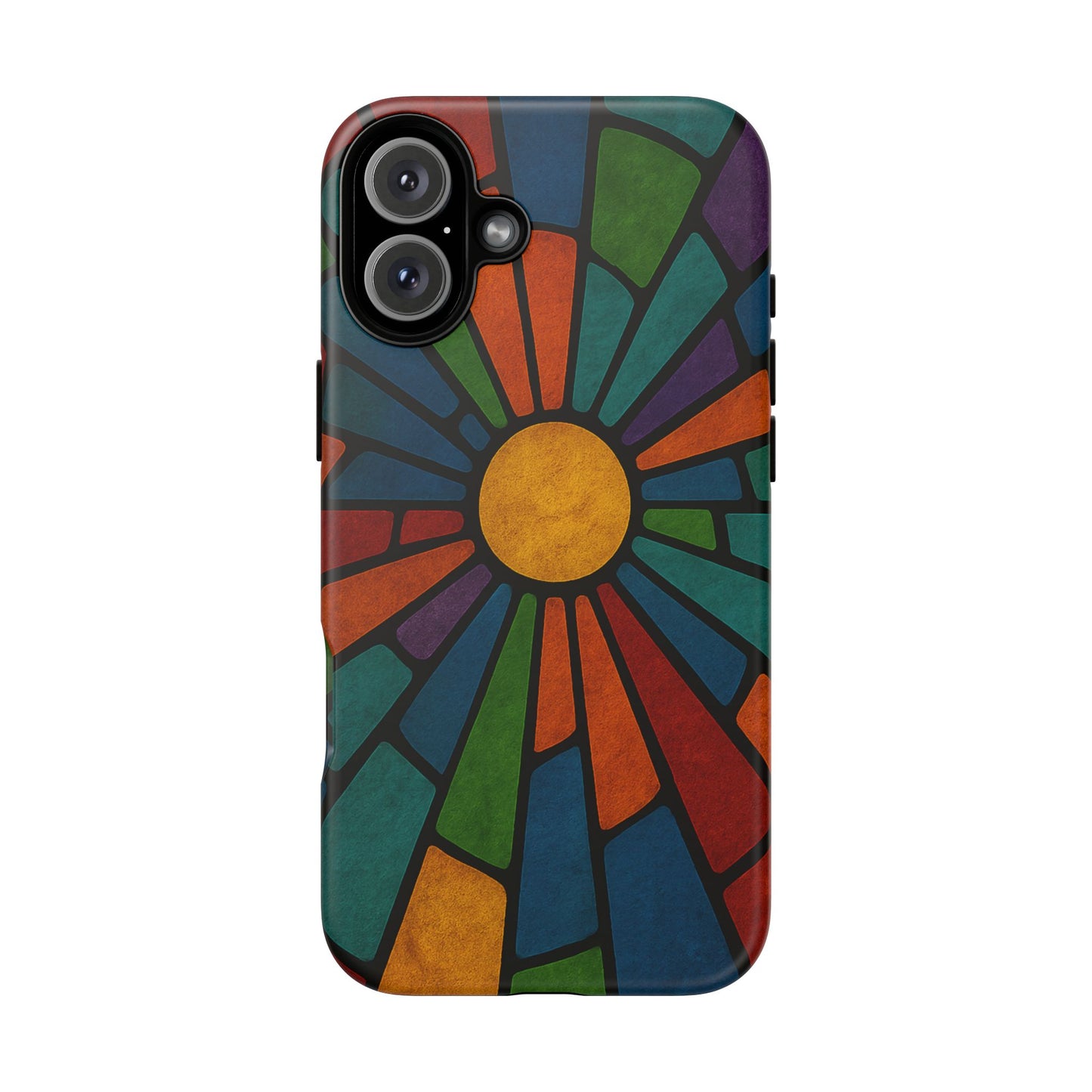 Colorful Stained Glass Phone Case, Tough Cases, Artistic Phone Cover, Vibrant Mobile Accessory, Unique Gift for Art Lovers