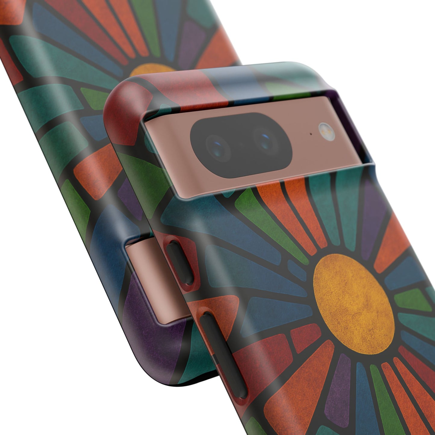 Colorful Stained Glass Phone Case, Tough Cases, Artistic Phone Cover, Vibrant Mobile Accessory, Unique Gift for Art Lovers