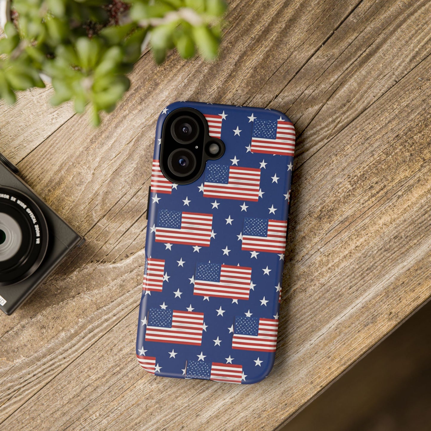 Patriotic Phone Case, Independence Day Accessories, American Flag Design, Star-Spangled Cover, Summer BBQ Gift
