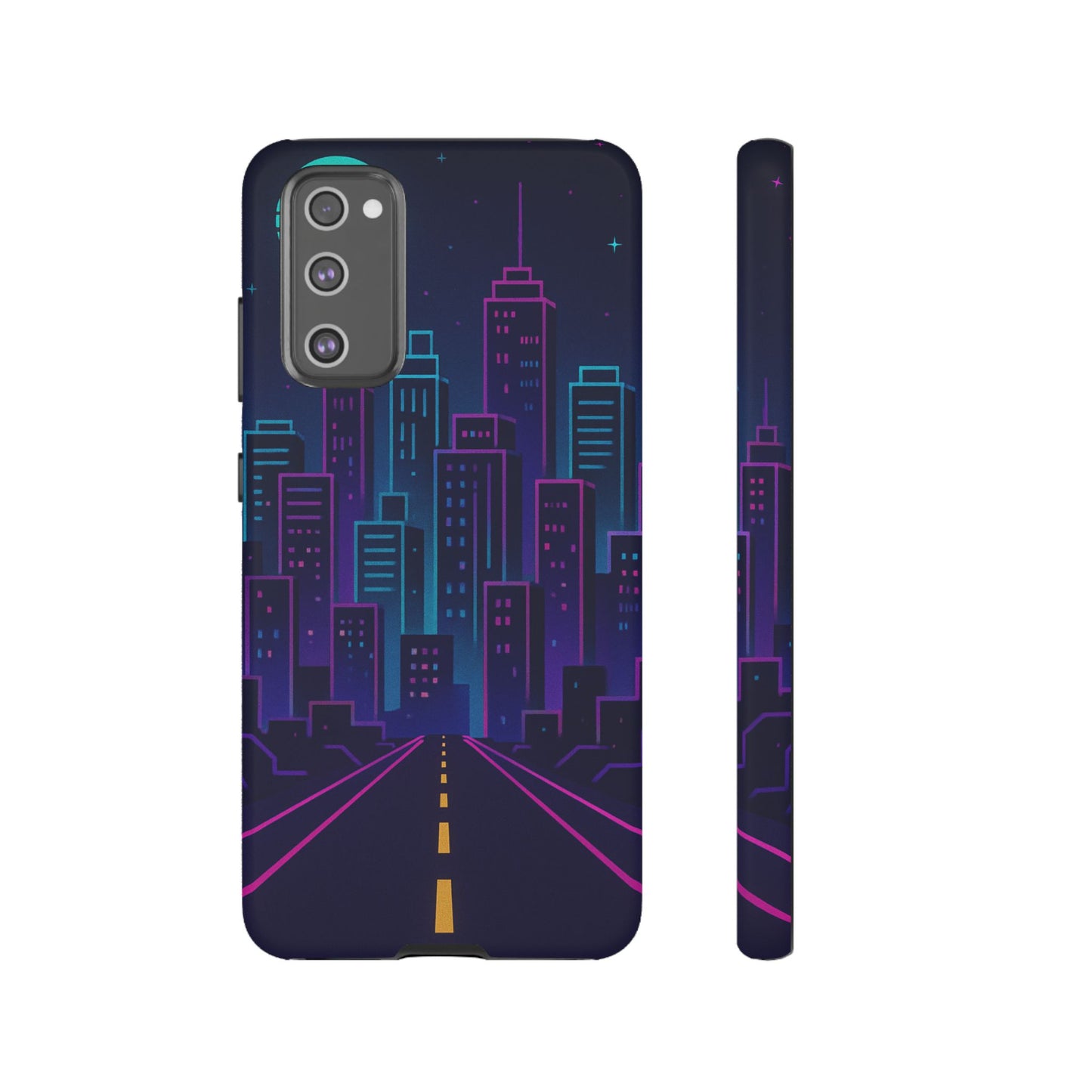 Cityscape Phone Case, Tough Cases, Urban Style, Nighttime Vibe, Phone Cover, Gift for City Lovers, Modern Design