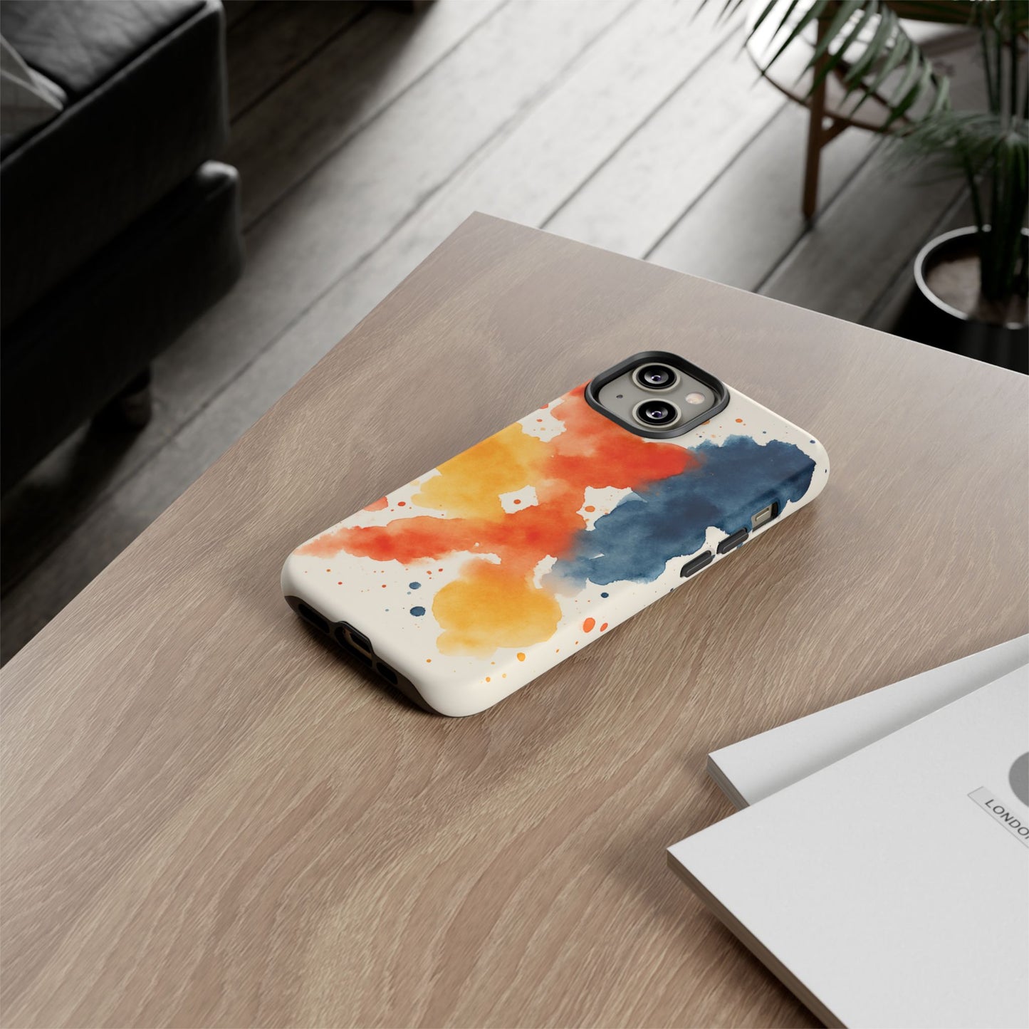 Watercolor Phone Case - Abstract Design, Tough Cases for Men & Women, Stylish Gift, Artistic Accessory for All Occasions