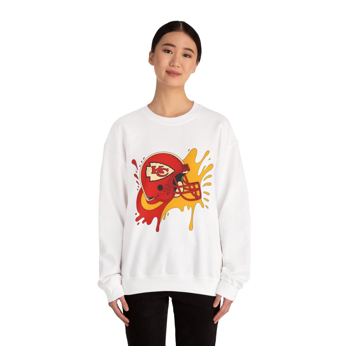 Kansas City Football Sweatshirt, Cozy Game Day Crewneck, Unisex Sportswear, Perfect for Football Fans, Team Spirit Apparel, Holiday Gift